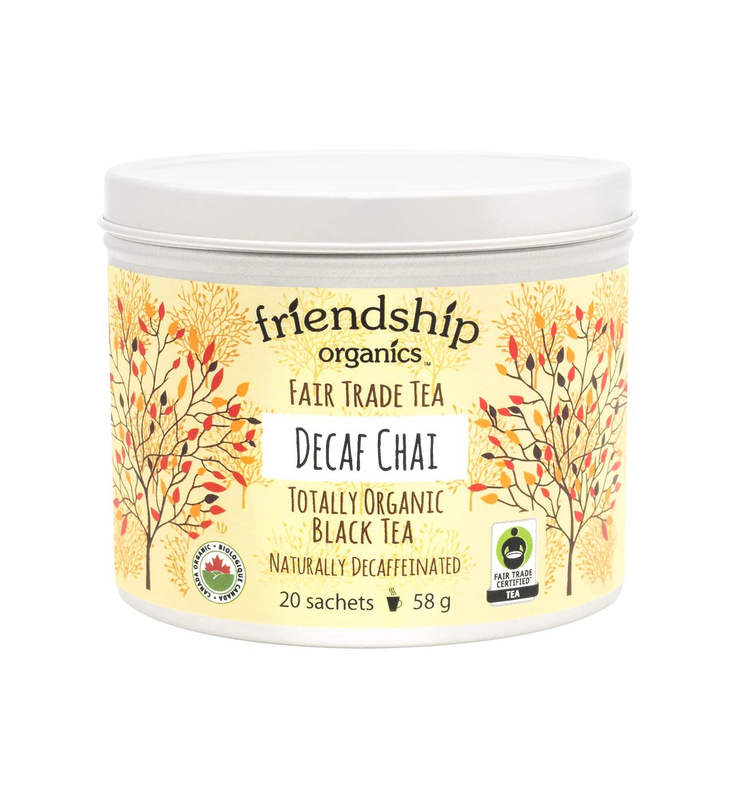 Friendship Organics Decaf Chai Tea Bags Organic and Fair Trade 20 count - Buy Online on GoSupps.com