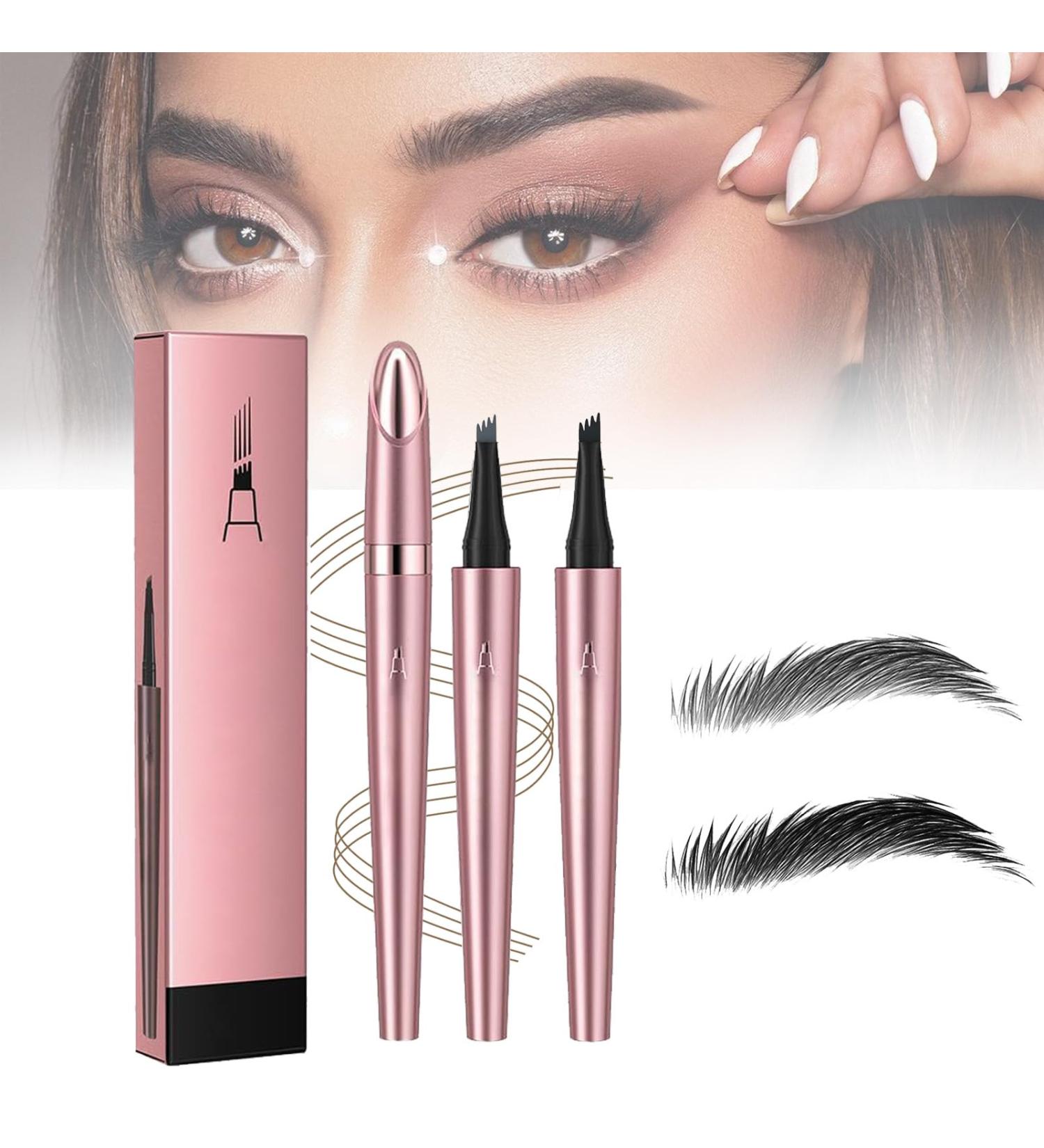 2024 New Magic Eyebrow Pencil 3D Waterproof Microblading Eyebrow Pen 4 Tip Microblade Eyebrow Pen Long-Lasting Natural Fine Stroke Eyebrow Pen (2pc-4) - Buy Online on GoSupps.com