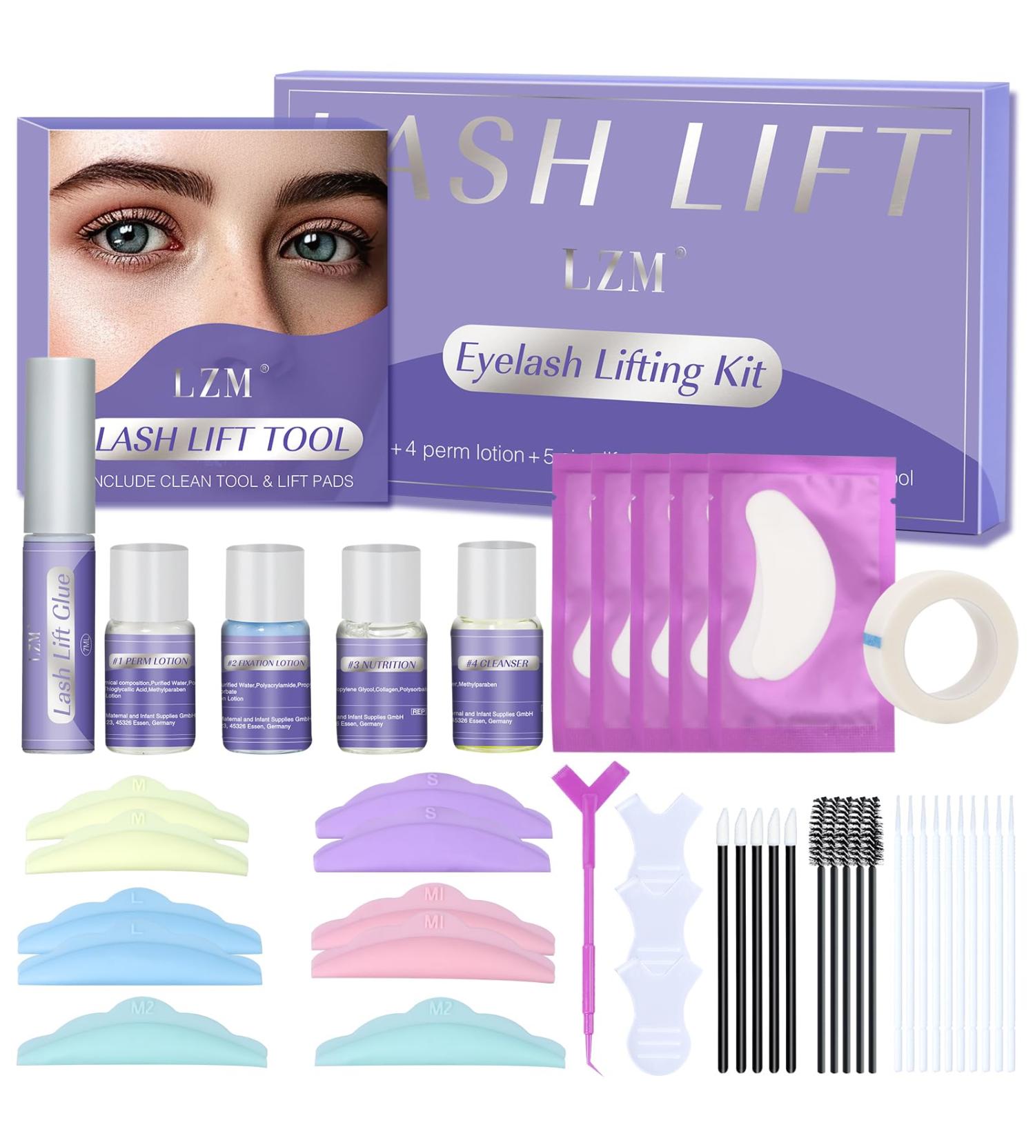 LZM Eyelash Lift Kit - Professional Perm for Long-Lasting Curl | Semi-Permanent Wave | At-Home & Salon - Buy Online on GoSupps.com