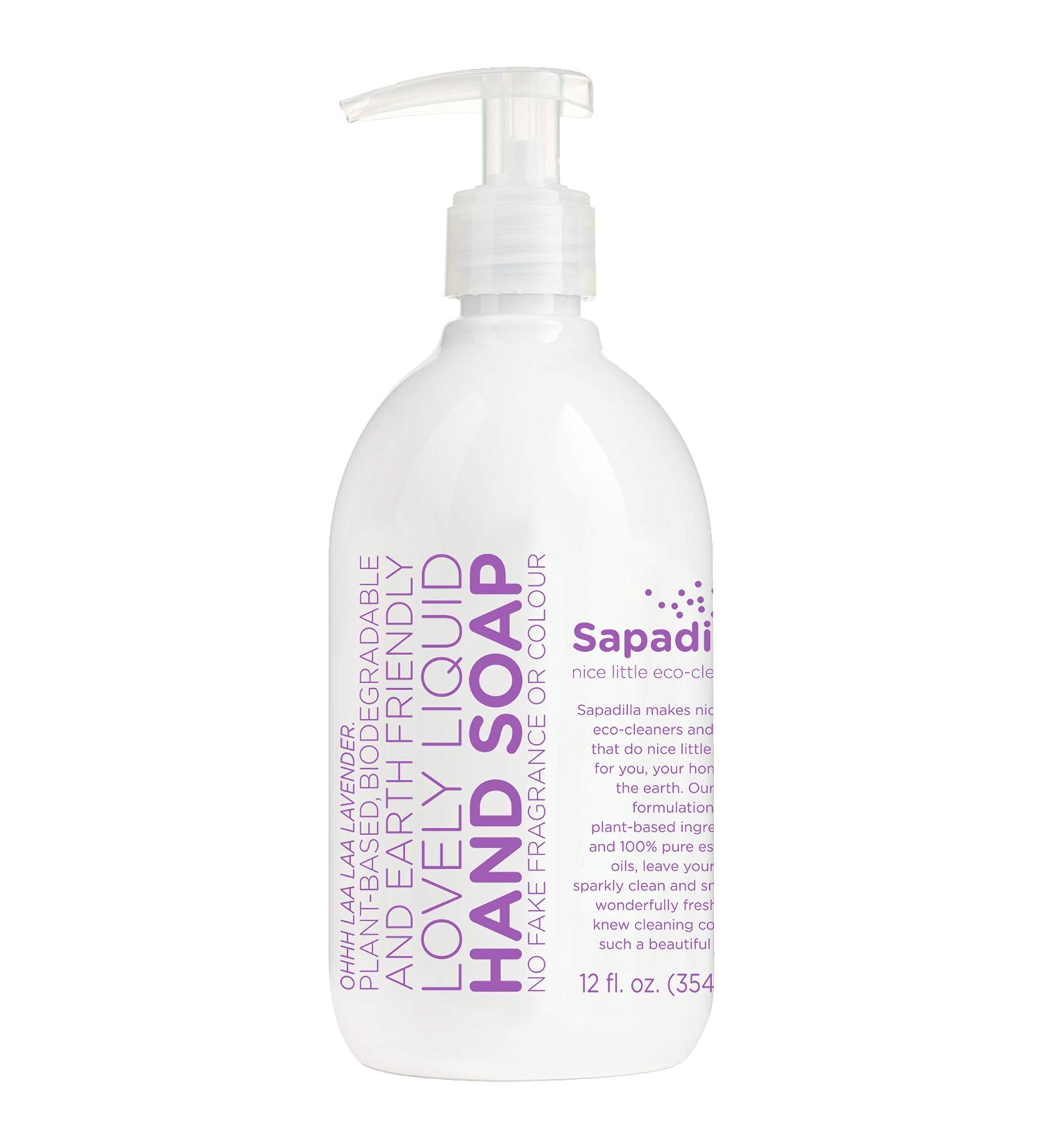 Buy Sapadilla Sweet Lavender + Lime Biodegradable Hand Soap - 12oz Pump | Eco-Friendly Clean - Buy Online on GoSupps.com