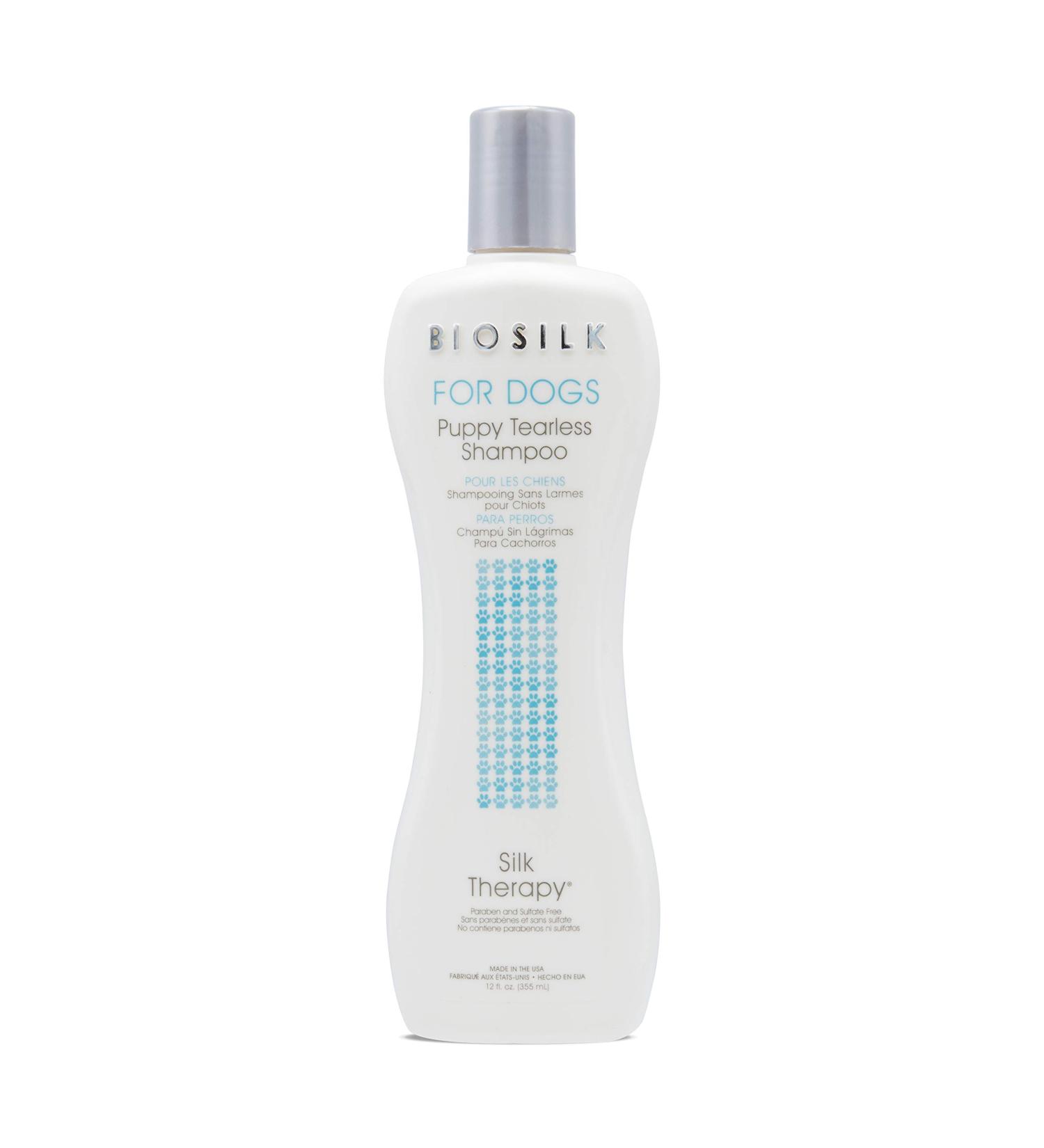Biosilk Silk Therapy Puppy Tearless Shampoo for Dogs - 12 fl oz (355 ml) - Buy Online on GoSupps.com