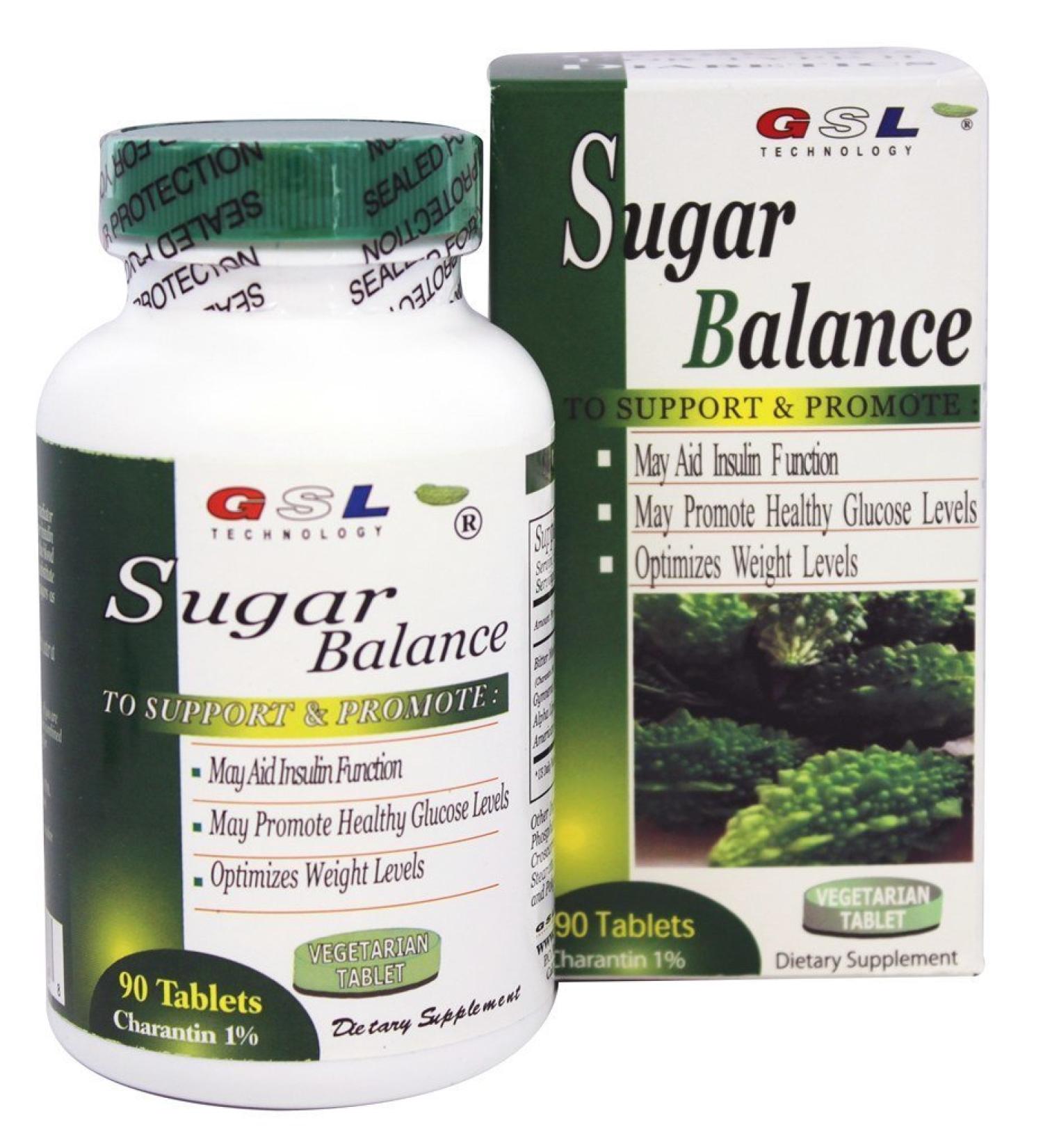 GSL Sugar Balance Tablets - 2 Bottles Pack | Effective Blood Sugar Support - Buy Online on GoSupps.com