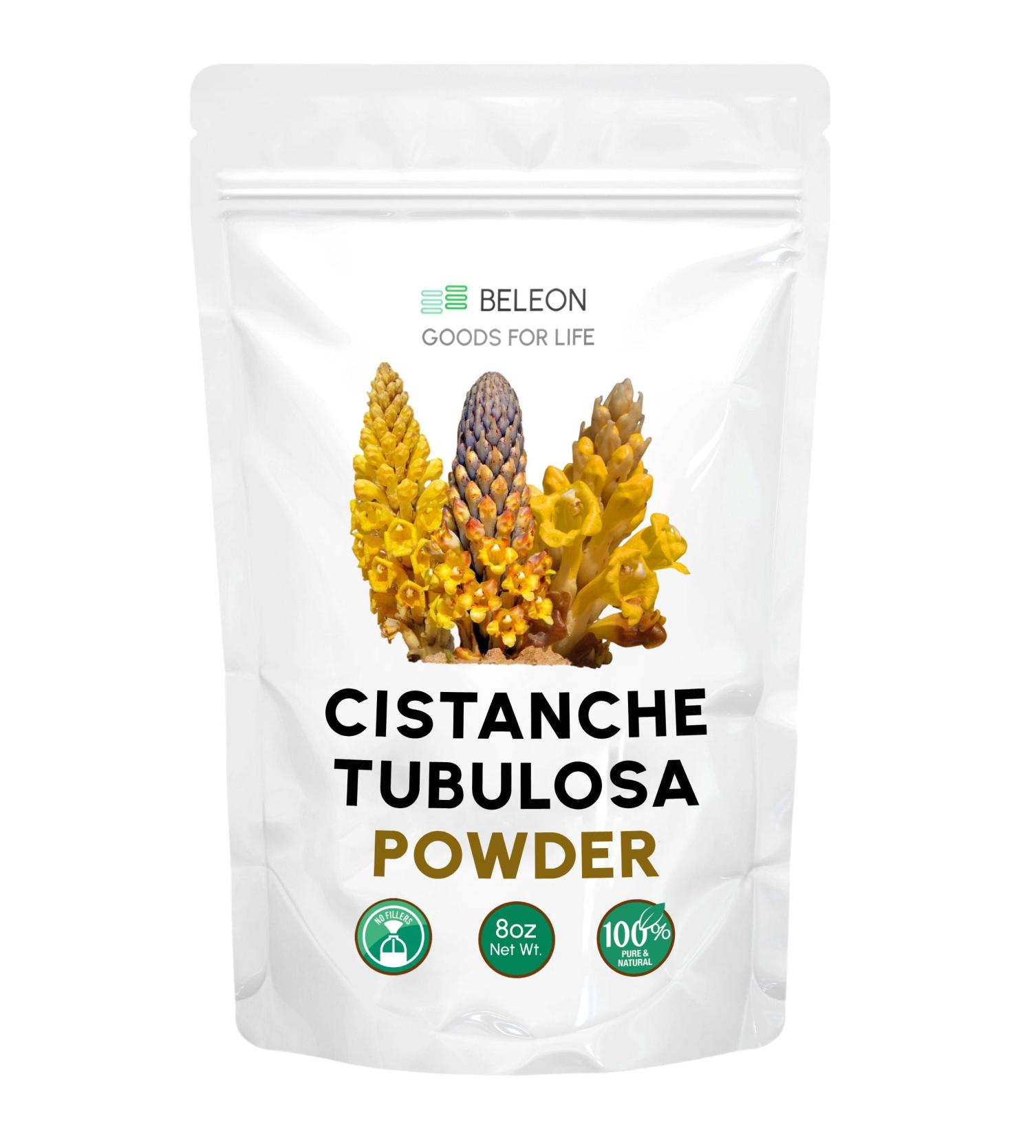 Beleon Goods For Life Cistanche Tubulosa Powder 8 oz - Supplement Promotes Energy Cognitive Function Positive Mood