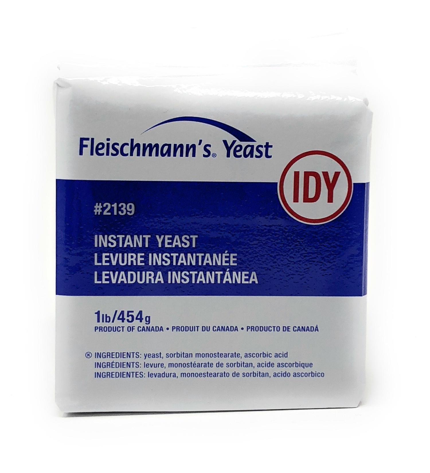 Fleischmann's Instant Dry Yeast Vacuum Pack (1 Lb) (Package may vary) 1 Pound (Pack of 1)