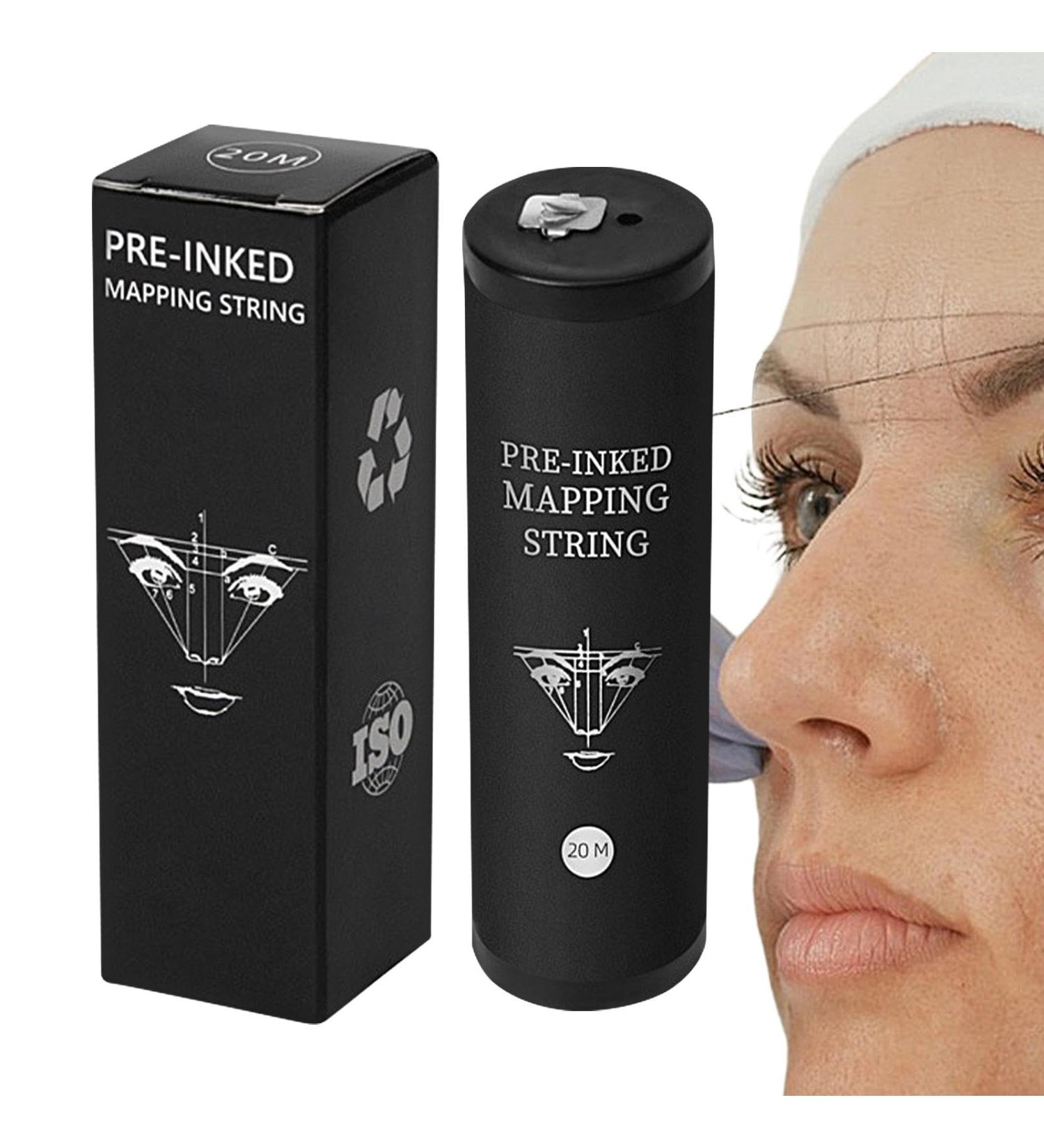 Beauty String Thread 20m Black Ink Mapping Brows Point Tool Eyebrow Thread for Home Salons 20m Beauty String Thread for Accurate Eyebrow Measuring Mapping and Shaping in Home and Salon Settings - Buy Online on GoSupps.com