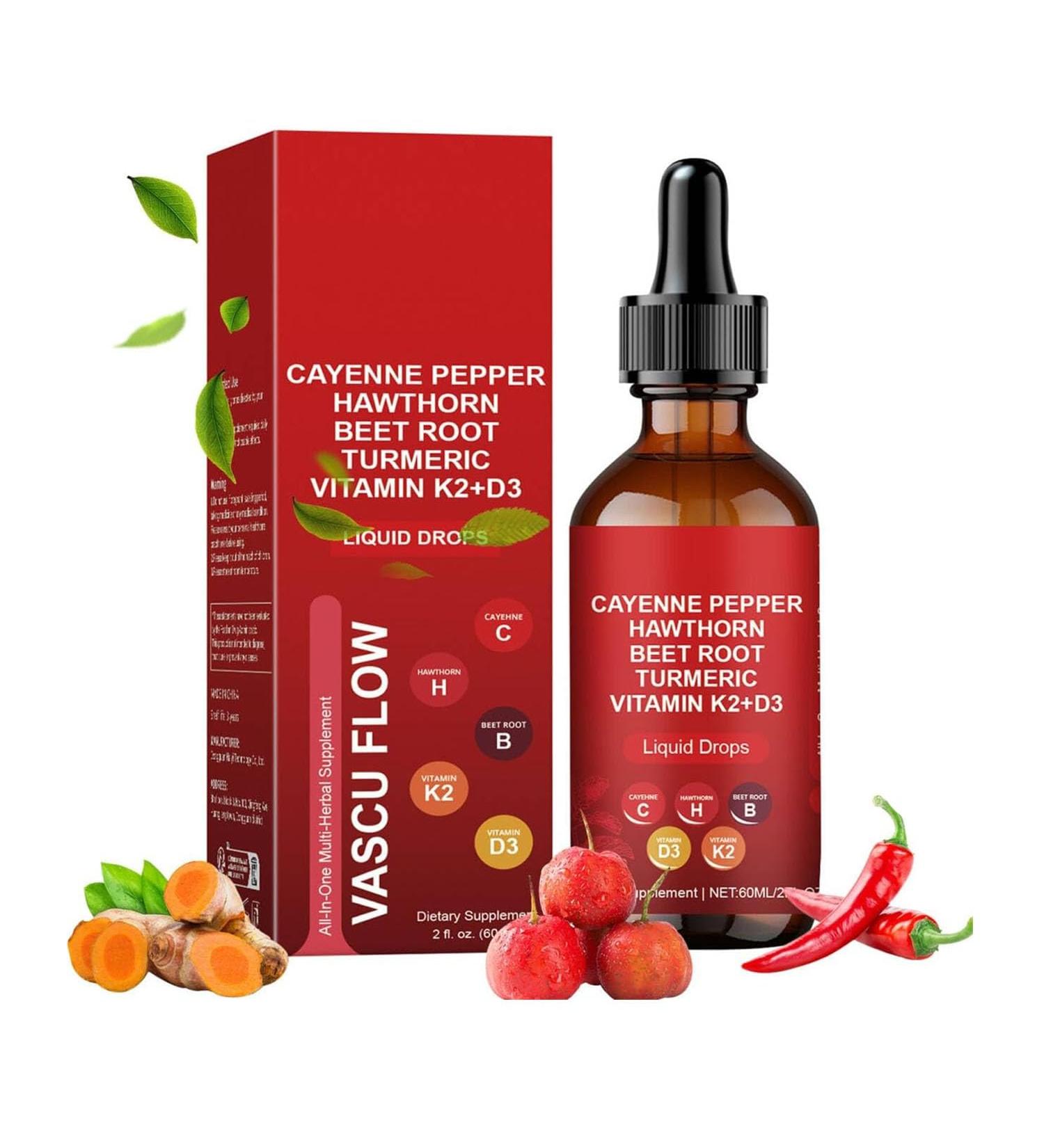 Aeluro Gouttes de Cayenne extrait de poivre de Cayenne Aeluro extrait de poivre de Cayenne gouttes de poivre de Cayenne 60 ml goutte liquide de piments de Cayenne naturels formule naturelle (1 1 Pi ce. - Buy Online on GoSupps.com