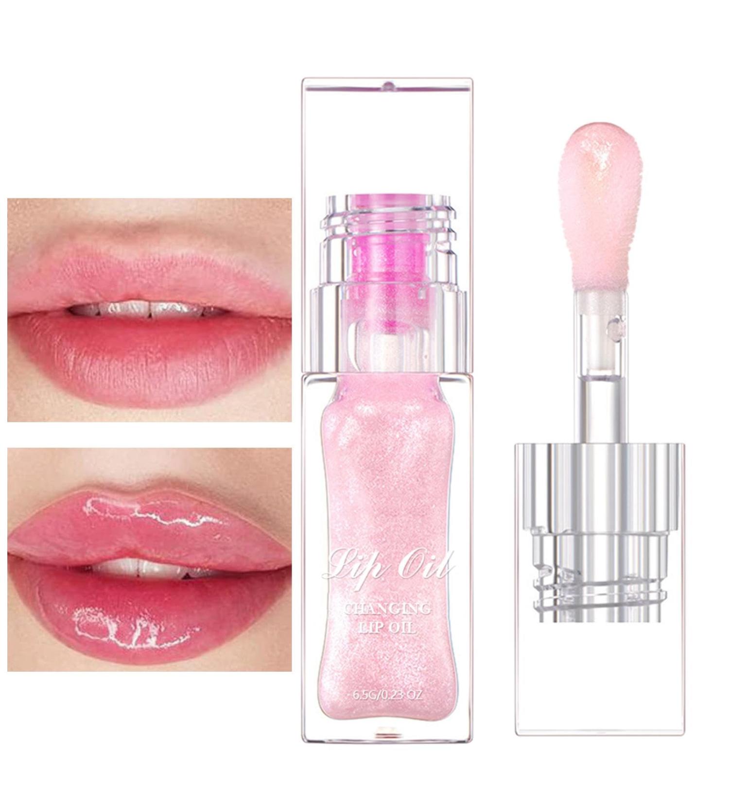 Clear Lip Oils Nourishing Lip Balms Lips Moisturiser Clear Nourishing Oil Lip Balm Moisturizer Perfect and Suitable for Dry Cracked Lips Women Girls Cares - Buy Online on GoSupps.com