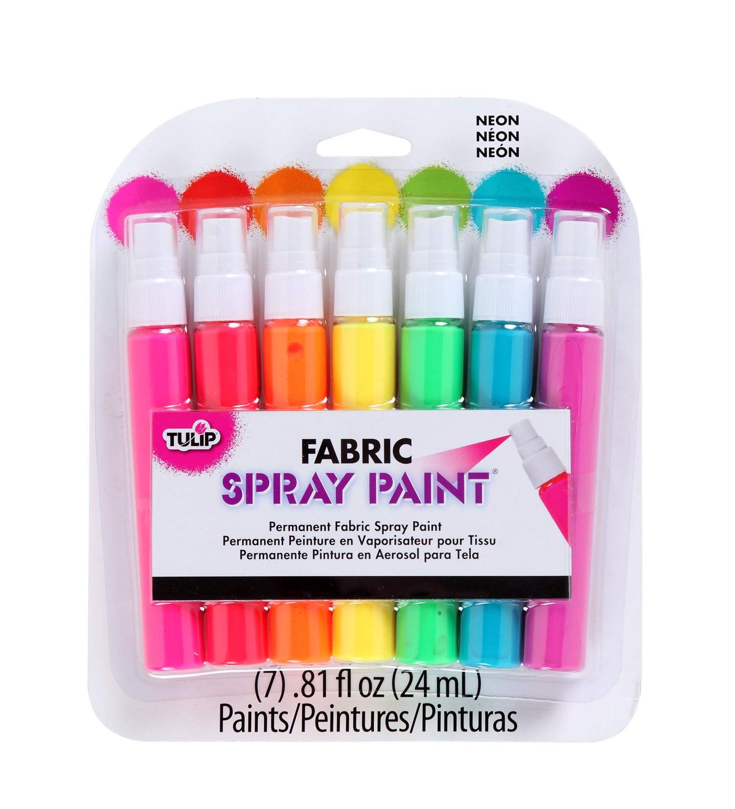 Tulip Fabric Spray Sets 31424 SOP Multi Mini Neon 7Pk 0.81 Fl Oz (Pack of 7) As Detailed