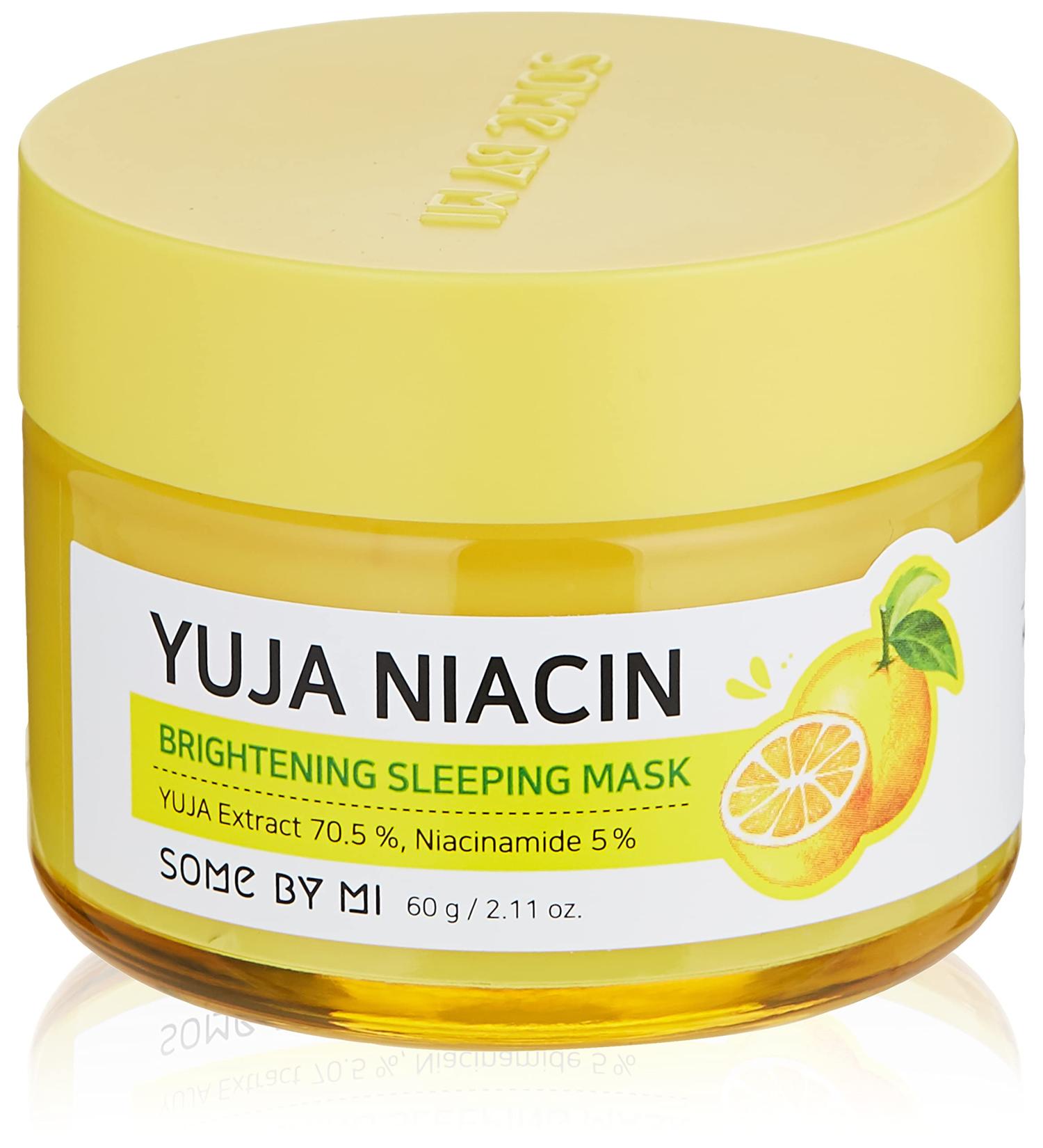 Some By Mi Yuja Niacin Brightening Sleeping Mask 60g - Glow & Hydrate Overnight - Buy Online on GoSupps.com