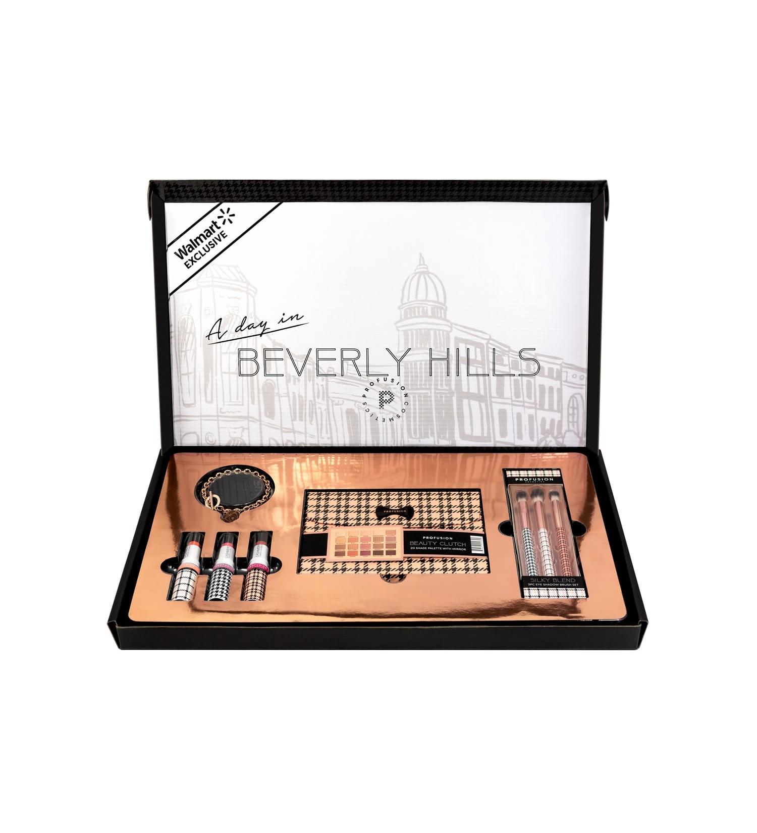Profusion Cosmetics Beverly Hills PR Box - 20 Shade Palette Brush Set & Lip Balm Trio | Enhance Your Beauty Routine - International Shipping Available - Buy Online on GoSupps.com