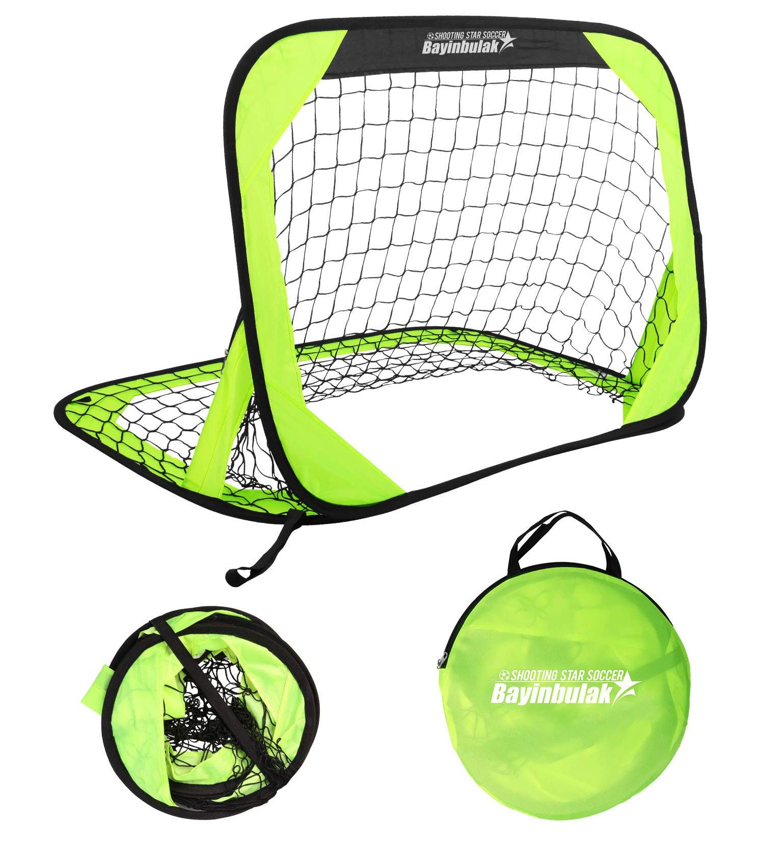 BAYINBULAK Pop Up Soccer Goal Portable Soccer Net for Kids Backyard Training  1 Pack Neon Lime - Buy Online on GoSupps.com