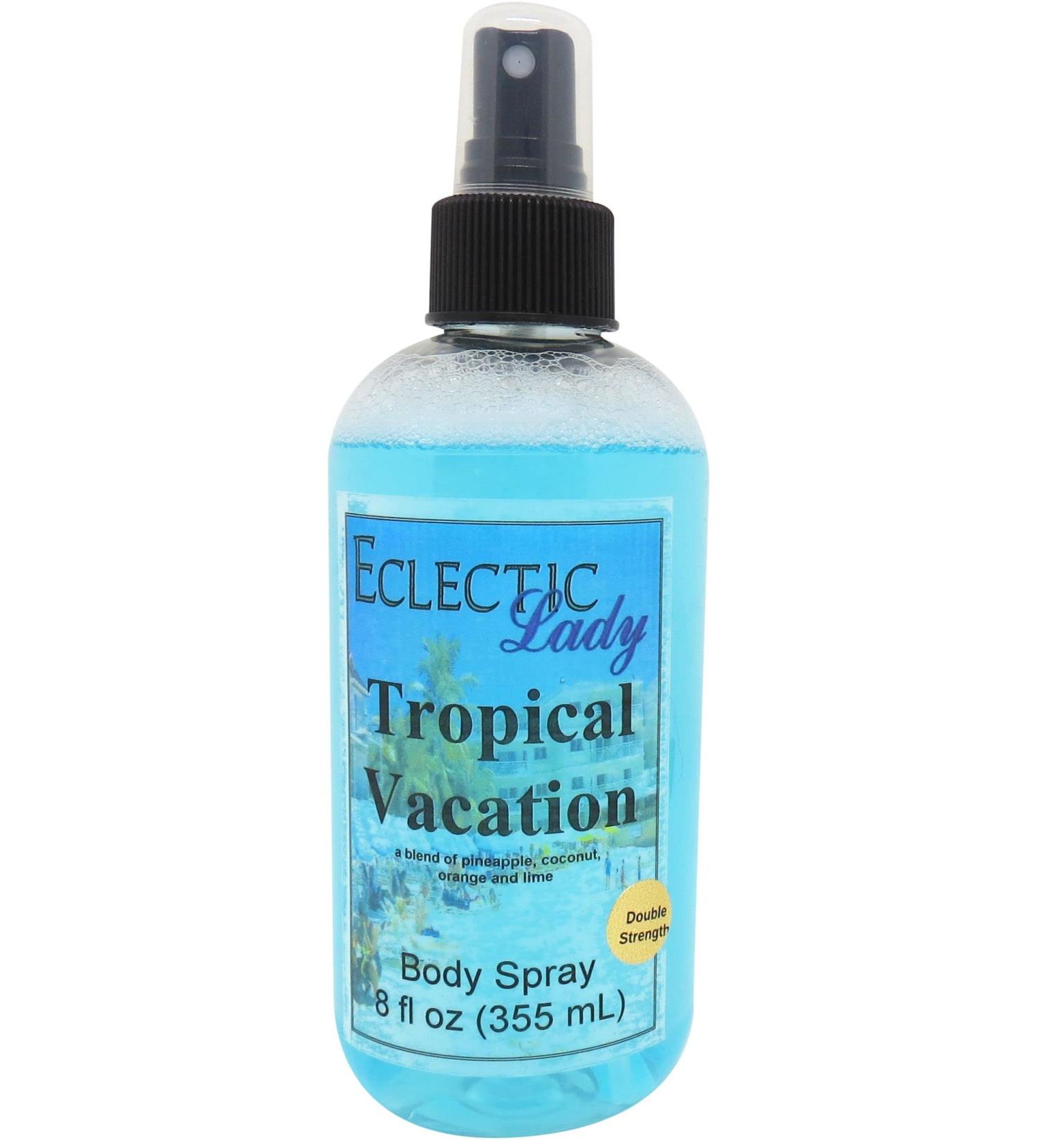 Tropical Vacation Body Spray (Double Strength) 8 ounces Body Mist for Women with Clean Light & Gentle Fragrance Long Lasting Perfume with Comforting Scent for Men & Women Cologne with Soft 8 Fluid Ounces (Double Strength) - Buy Online on GoSupps.com