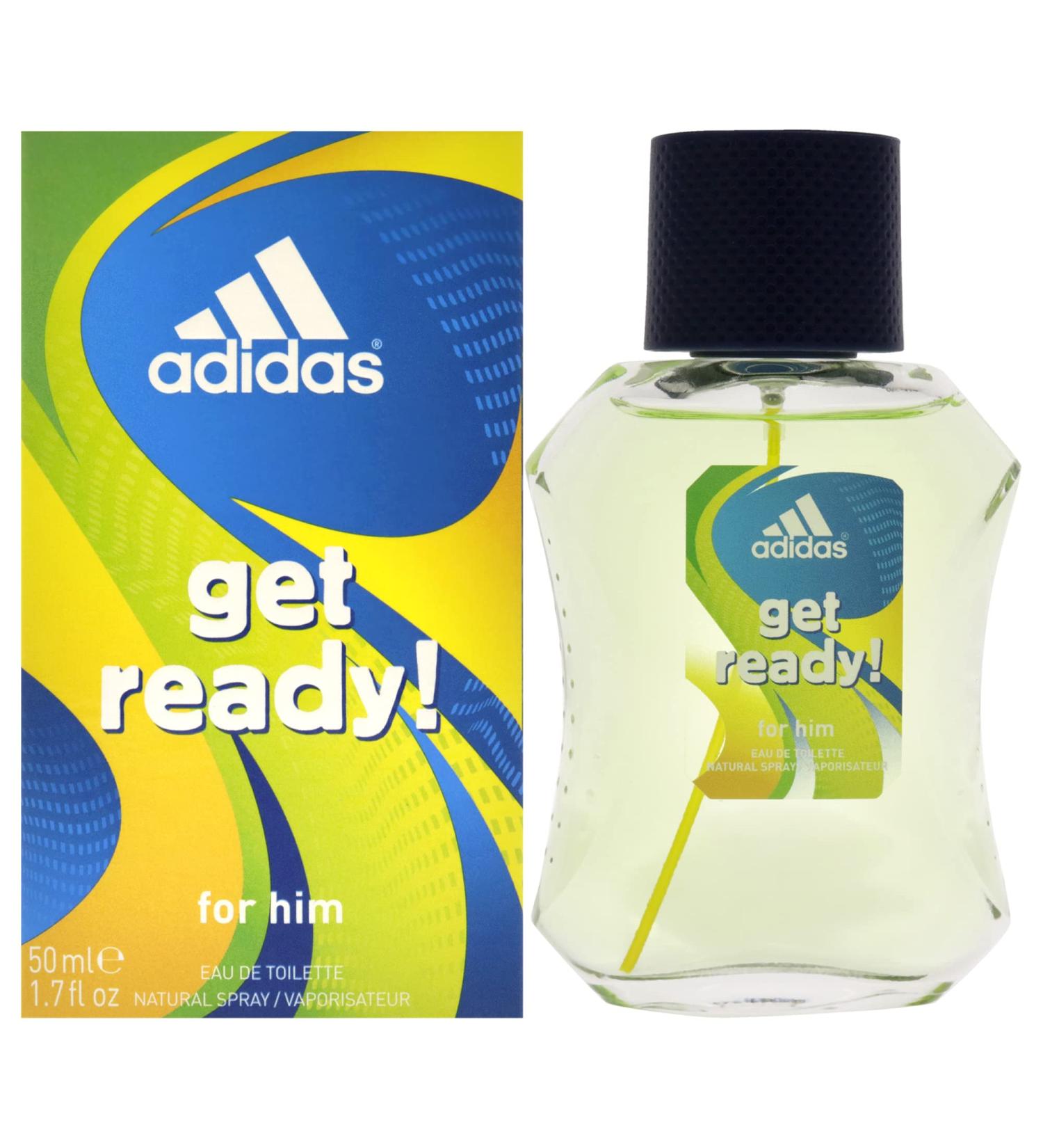 Adidas Fragrance Get Ready for Him Colognes 1.7 Fluid Ounce 1.7 Fl Oz (Pack of 1) For Him - Buy Online on GoSupps.com