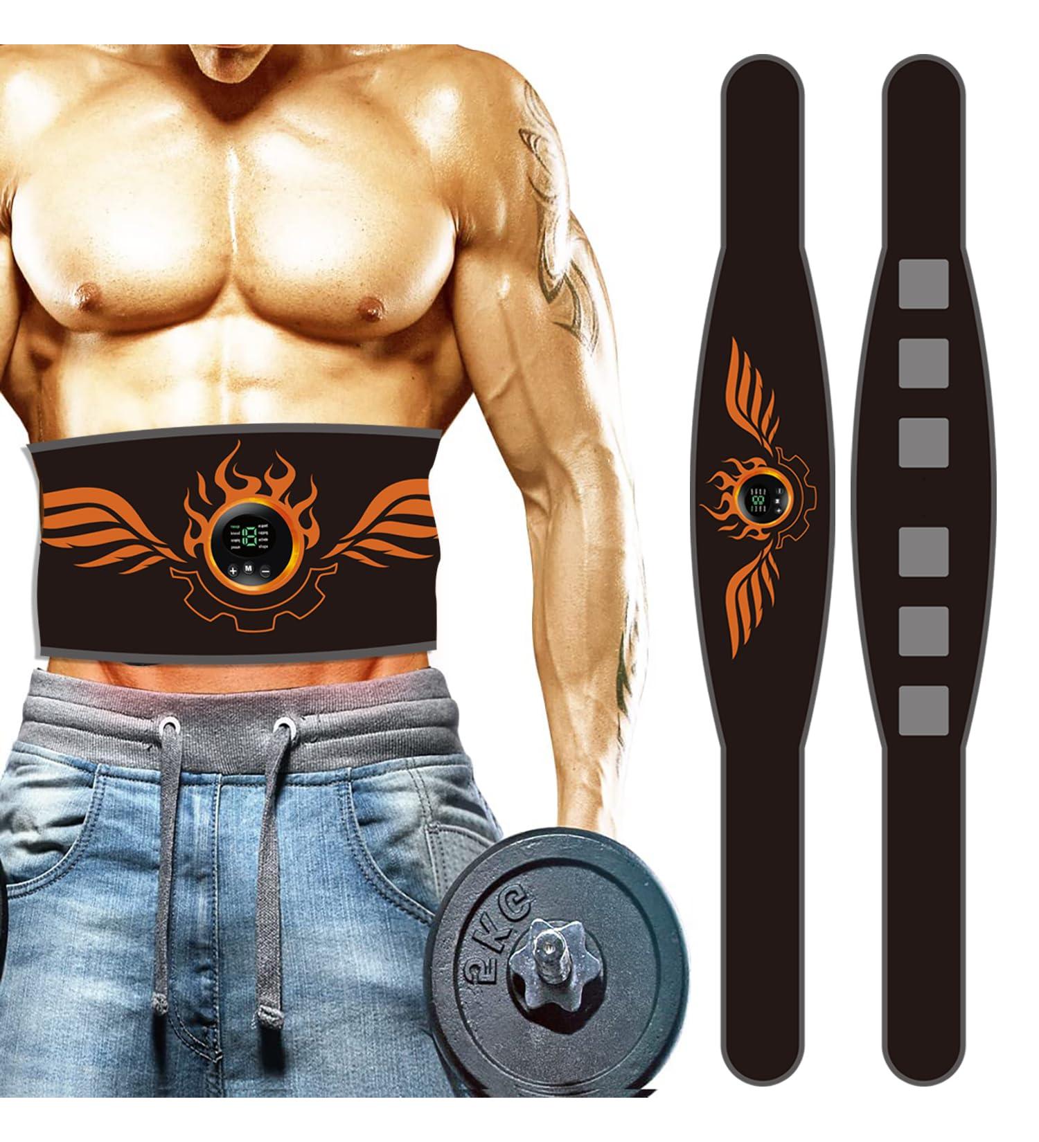 LEMEG EMS Training Device | Effective Belly Trainer & Abdominal Muscle Toner | 8 Modes & 19 Intensities for Ultimate Home Fitness - Buy Online on GoSupps.com