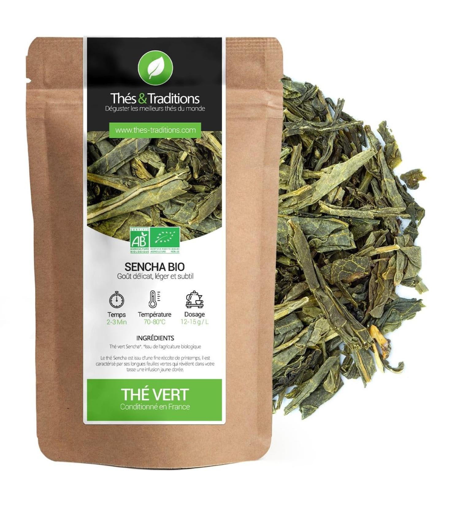  Th s & Traditions Teas & Traditions - Organic Sencha Green Tea | 100g - Buy Online on GoSupps.com