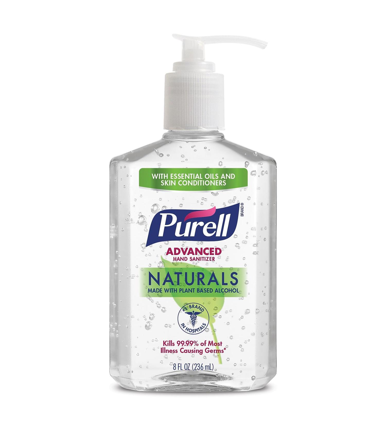 Purell Naturals Hand Sanitizer 8oz - Organic Formula for Effective Germ Protection - Buy Online on GoSupps.com