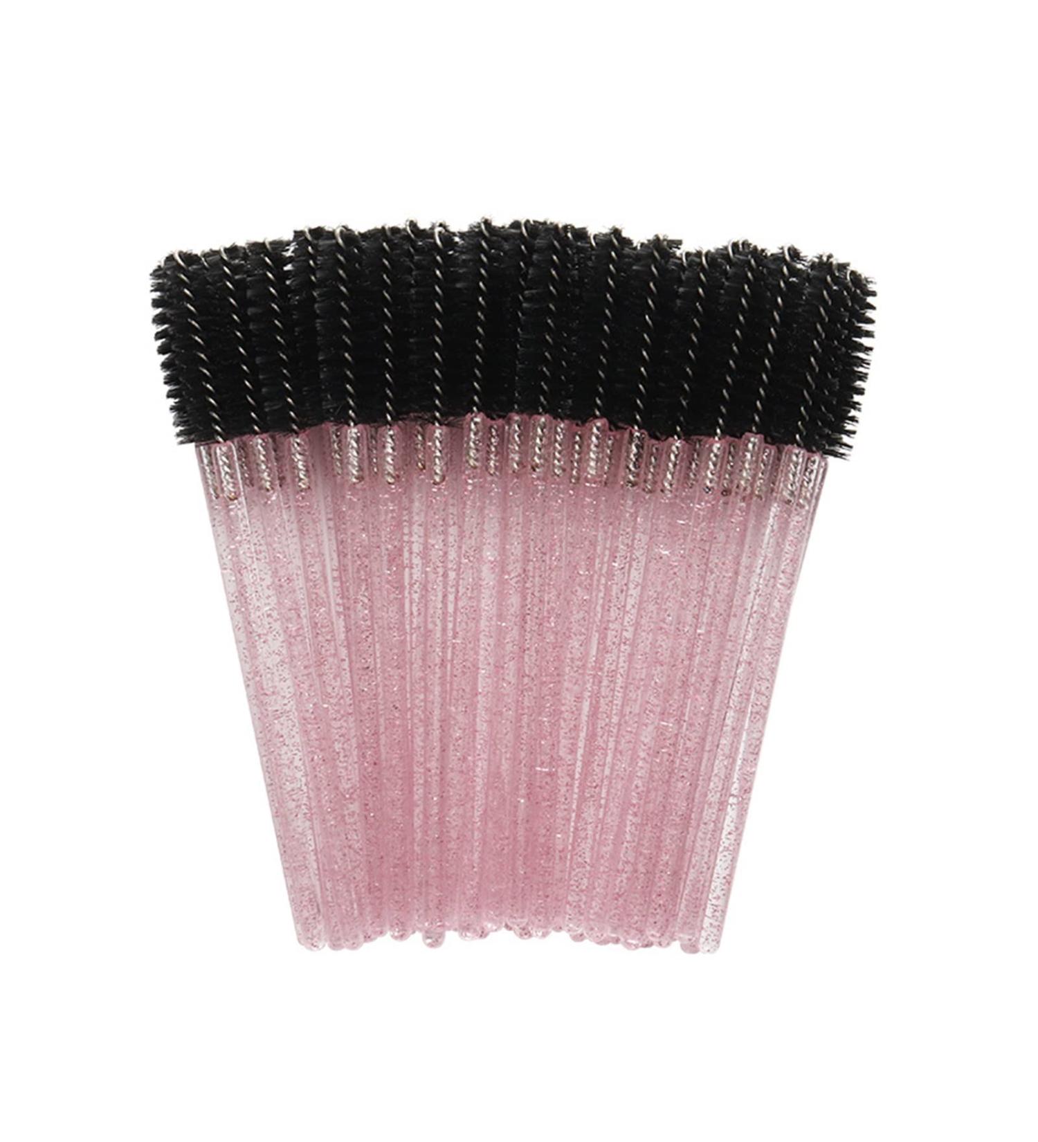 PJRYC 5 0PCS / Sac Sourcils Mascara Baguette Spoolie Spoolie Brosse Jetable Lash Wands Extension Extension Extension DE COULAGE POIGNES DE Mascara Bague (Handle Color : Svart) - Buy Online on GoSupps.com