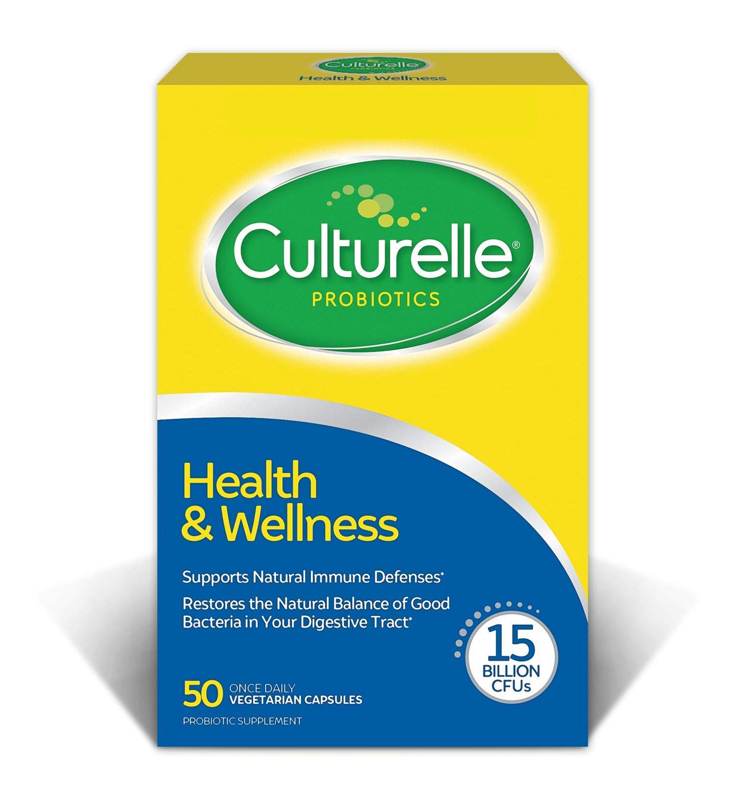 Buy Culturelle Probiotics Pro-Well Health & Wellness - 50 Vegetarian Capsules for Gut Health - Buy Online on GoSupps.com