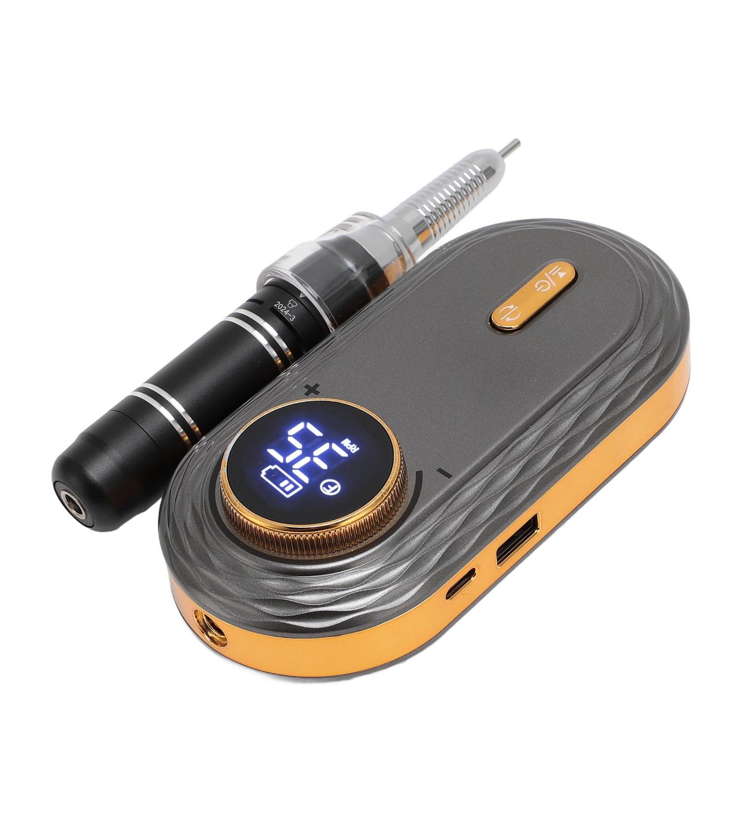 Manicure Pedicure Tools Portable Electric Nail File Set for Home Salon Use (Gray) - Buy Online on GoSupps.com