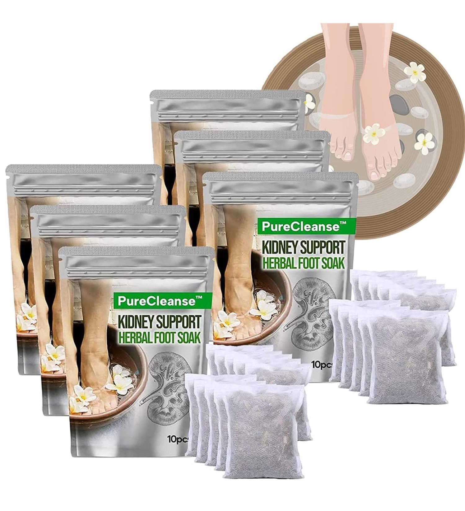 AGSIXZLAN 60Pcs Herbal Detox Foot Soak for Weight Loss and Lymphatic Drainage - Buy Online on GoSupps.com