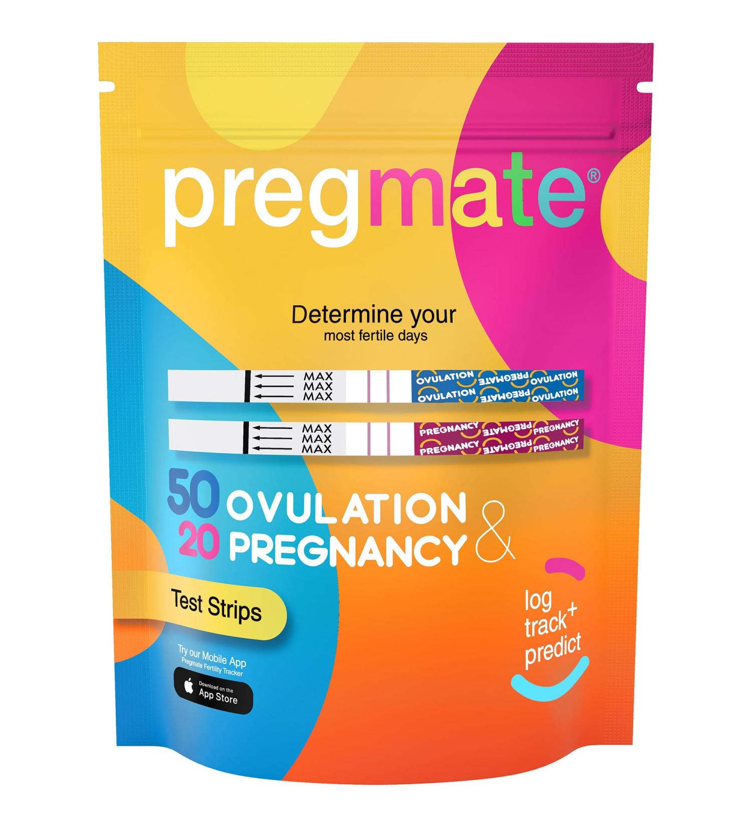 Buy Pregmate 50 Ovulation & 20 Pregnancy Test Strips - Accurate Easy & Fast Results for Family Planning - Buy Online on GoSupps.com