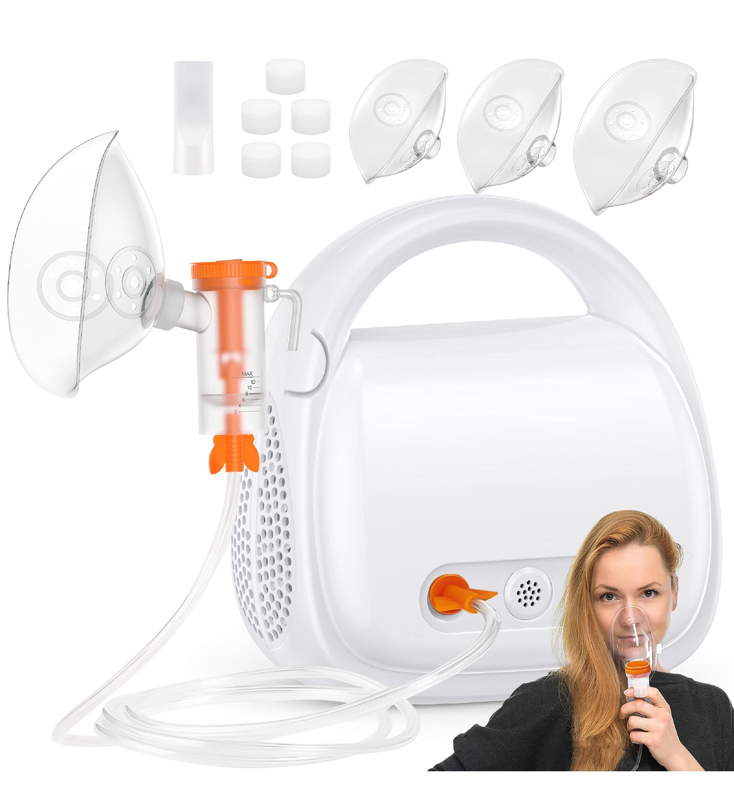 Jet Nebulizer Machine for Kids and Adults - Home Use Desktop Nebulizer with Hose, Mask, and Mouthpiece - Buy Online on GoSupps.com