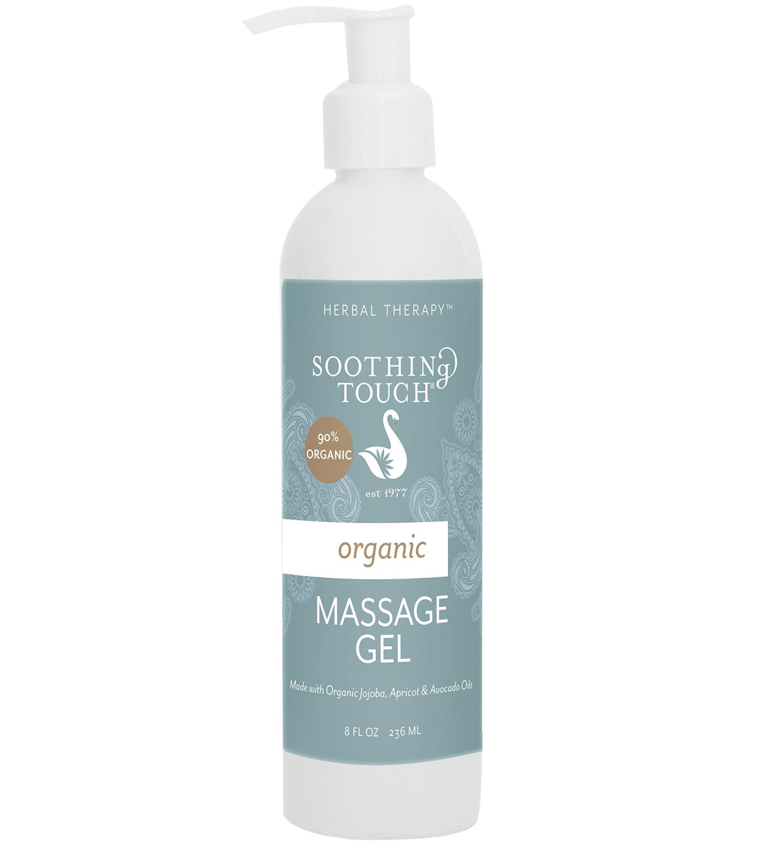 Soothing Touch Massage Gel Organic Unscented 8 Ounce