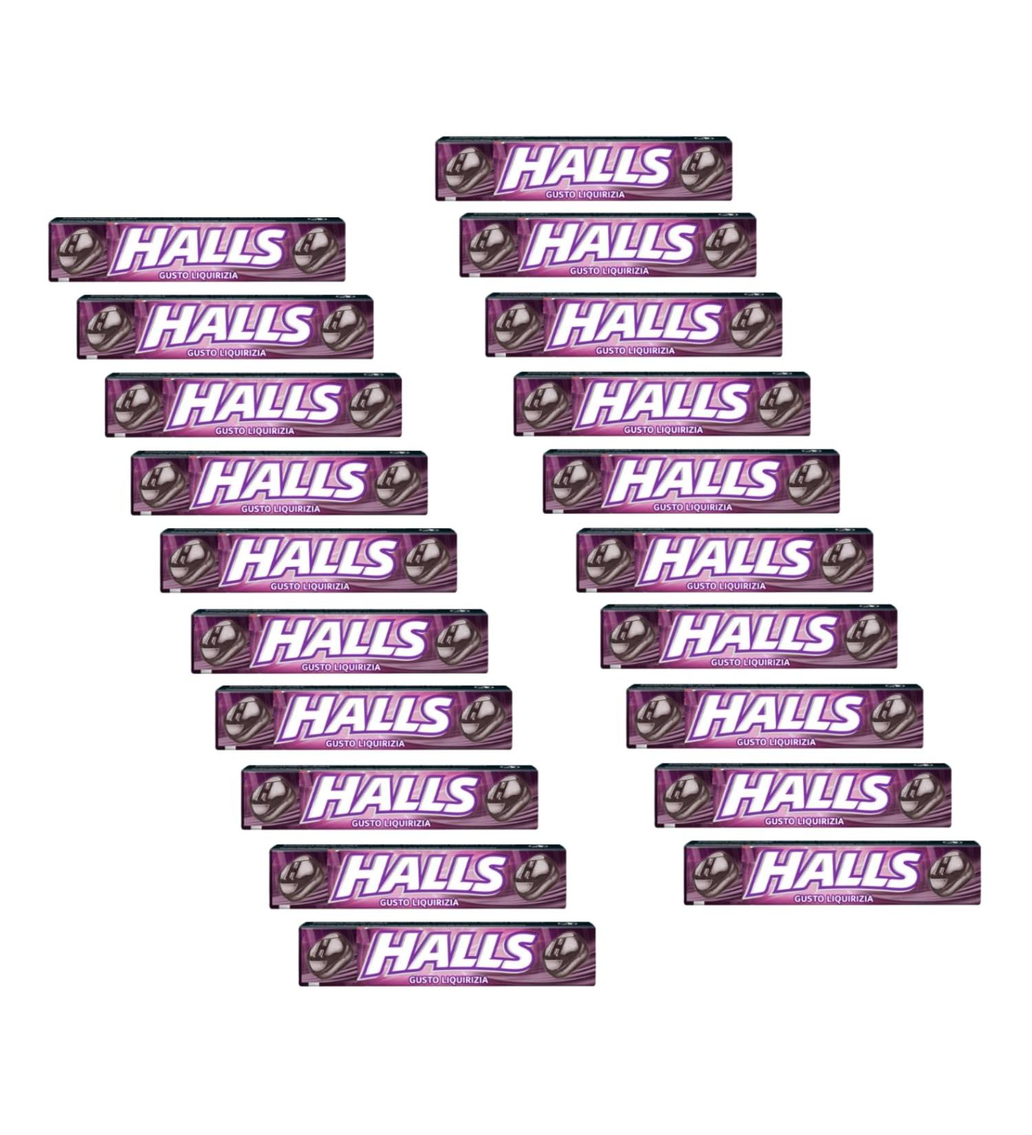 Halls | Bonbons rafra chissants sans sucre | Halls la r glisse | Bonbons Saveur R glisse - 20 Pi ces (640 Gr)