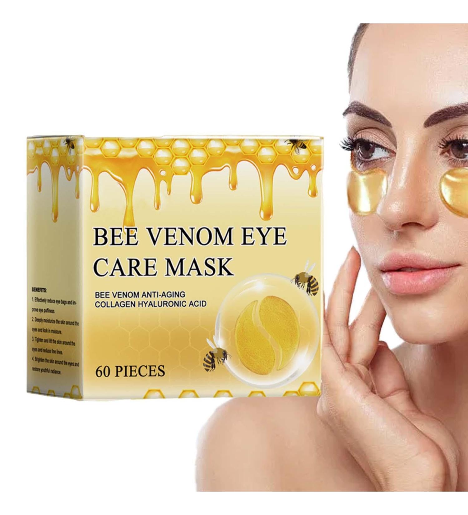 60 Moisturizing Eye Patches Under Eye Bee Patches Anti-puffiness Eye Pads Dark Circles Hydrating Eye Tightening Under-eye Patches Skin Care Eye Patches Bee Eye Pads - Buy Online on GoSupps.com