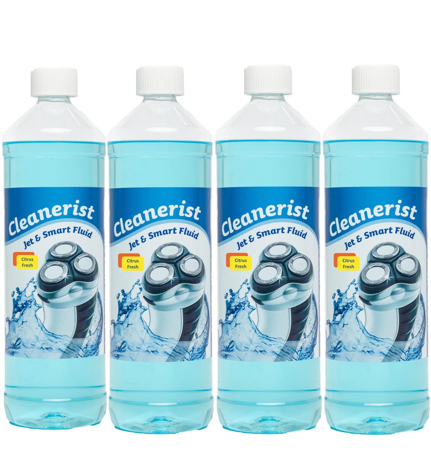 4x1 Cleanerist Jet & Smart Fluid for Philips Shaver - Citrus Fresh Cleaning Fluid (1L Pack of 4) | Best International Shipping - Buy Online on GoSupps.com