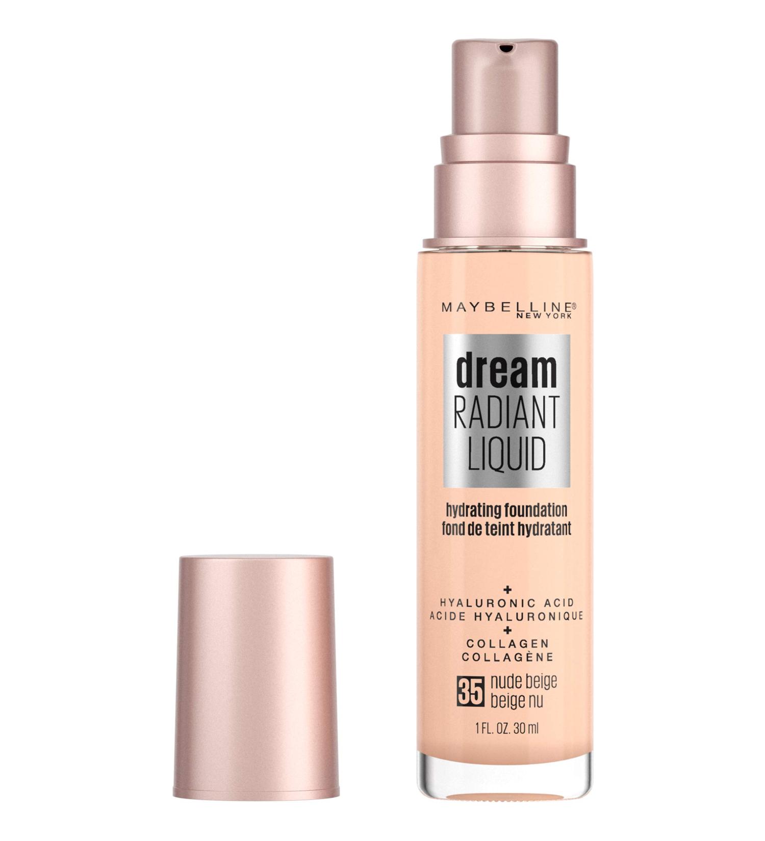 Maybelline Dream Radiant Liquid Makeup - Medium Coverage Hydrating - Nude Beige - 1 Fl. Oz - Buy Online on GoSupps.com