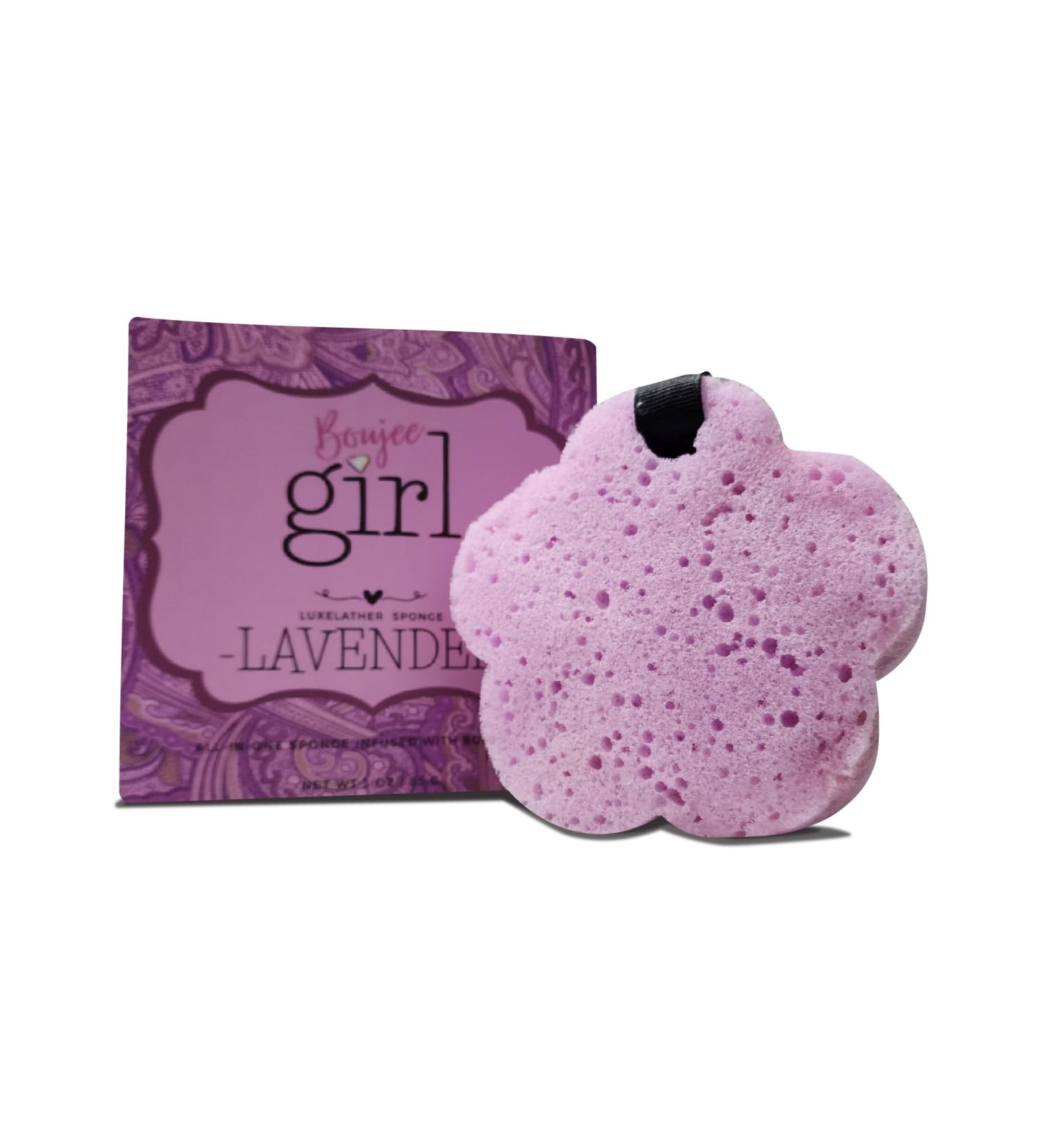 Buy Lavender Soap Infused Shower Sponge Scented Body Bath Sponge for Women | Perfect for Spa & Travel - Buy Online on GoSupps.com