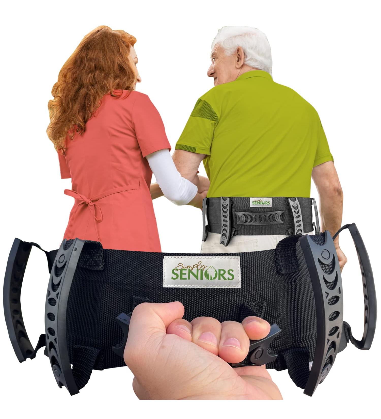 Gait Belt for Seniors - Easy-to-Use Transfer Belts with Handles for Elderly & Patients - Quick Release for Medical Nursing - Improve Balance & Safety - Buy Online on GoSupps.com