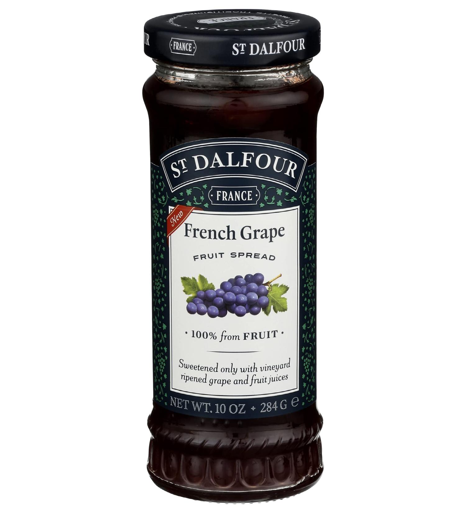 St. Dalfour French Grape Fruit Spread 10 oz - Gourmet All-Natural Jam - Buy Online on GoSupps.com