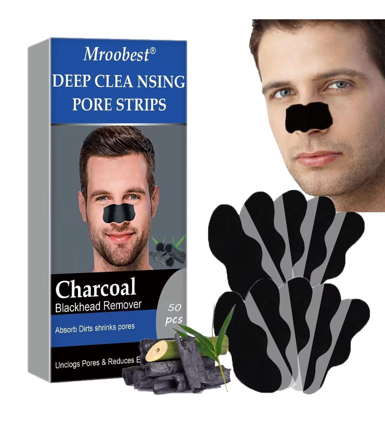 Nose Strips Blackhead Nose Strips 50 pcs Blackhead Nose Remover Pore Strips Nose Strips for Blackhead Remover Blackhead Pore Strips Deep Cleansing Nose Pore Strips for Men Blackheads Removal 50 count (Pack of 1) - Buy Online on GoSupps.com