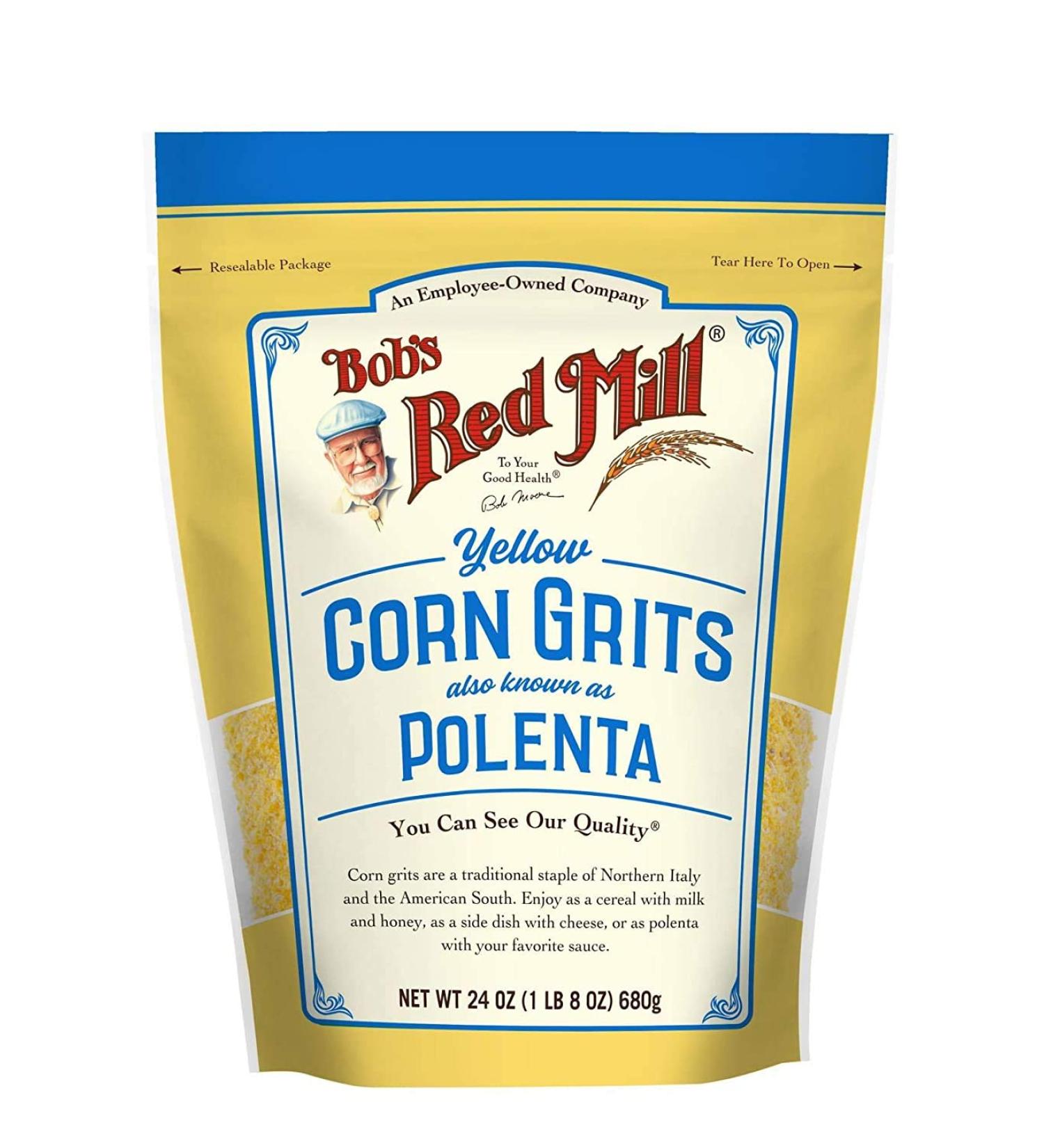 Bob's Red Mill Corn Grits Polenta 24oz - Pack of 2 | Premium Quality Gluten-Free Grains - Buy Online on GoSupps.com