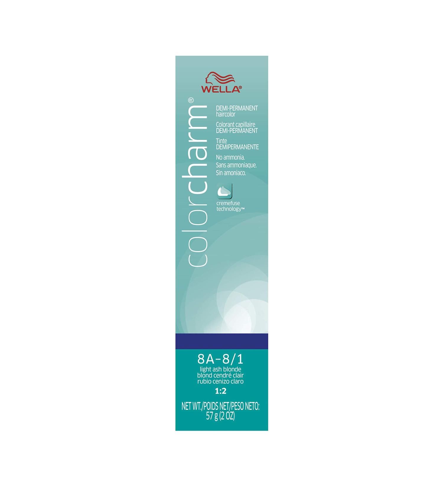 Wella ColorCharm Permanent Gel Haircolor 8A Light Ash Blonde - Gray Coverage, Long Lasting Gelfuse Technology - Buy Online on GoSupps.com