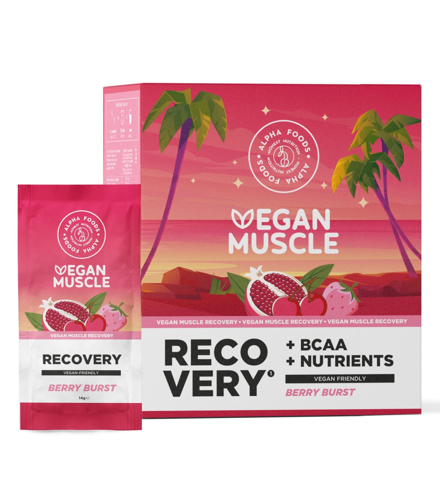 Post-Workout Recovery Complex | Vegan BCAAs & Glutamine | Berry Flavor - 20 Sachets - Buy Online on GoSupps.com