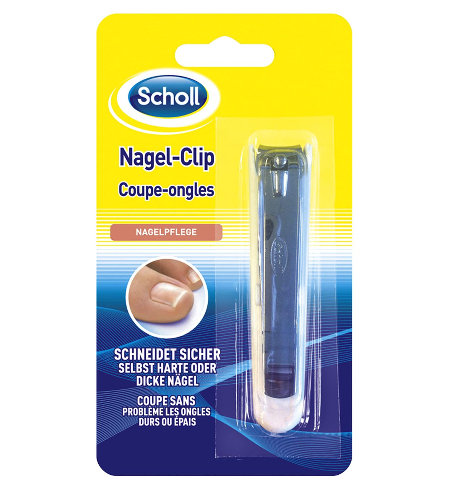 Scholl Nail Clip - Effortless Foot Grooming Tool for Hard & Thick Nails - Durable Lever System - Perfect for Well-Groomed Feet - Buy Online on GoSupps.com