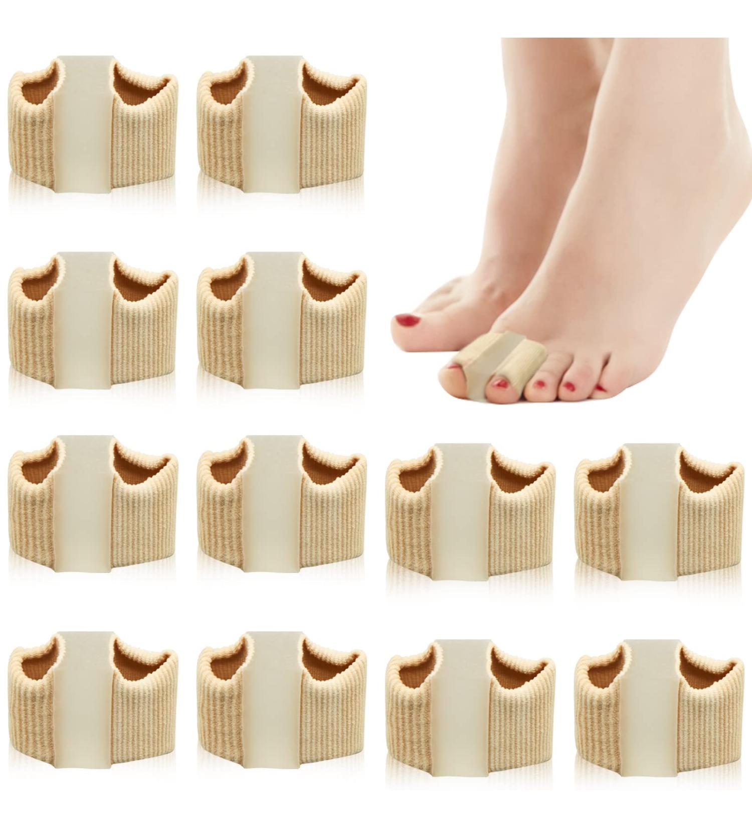 12Pcs Toe Spacers for Women - Bunion Corrector & Toe Straighteners - Gel Toe Spreaders - Toe Protectors & Separators for Bunion Overlapping Hammer Crooked Big Toes (Beige) - Buy Online on GoSupps.com