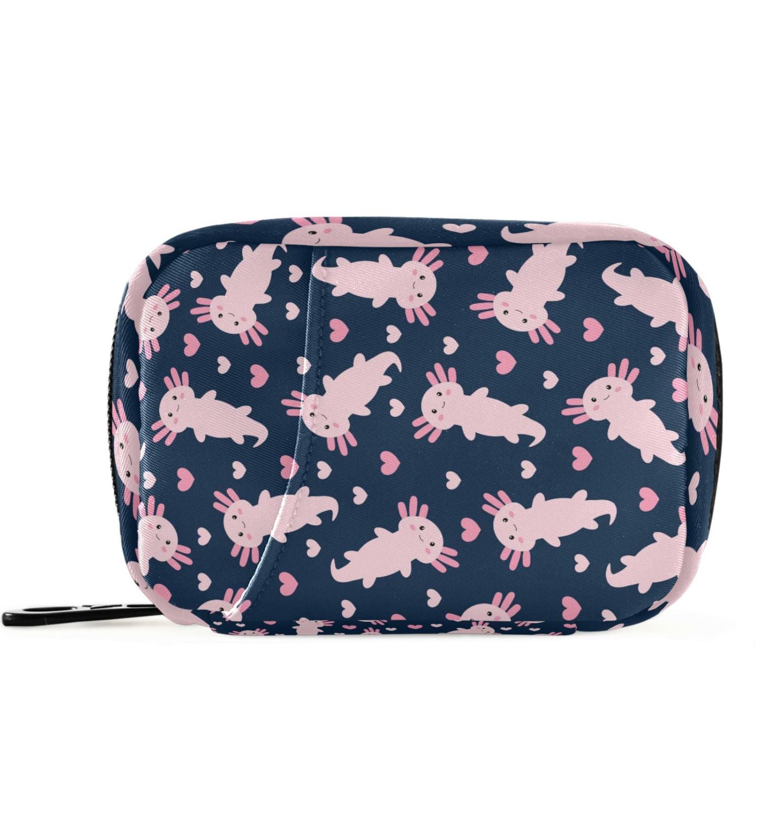 Shop Pfrewn 7-Day Pill Organizer Case - Cute Cartoon Axolotl Travel Box for Vitamins & Supplements - Buy Online on GoSupps.com