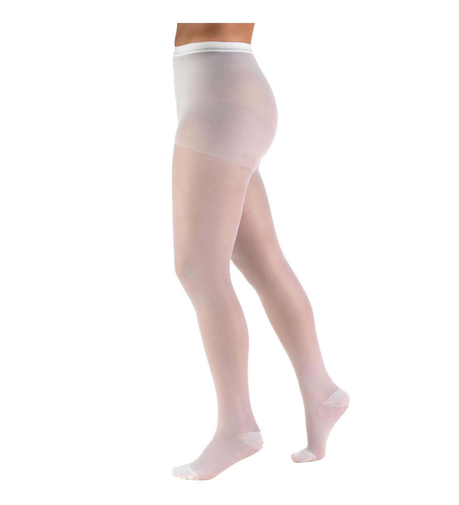 Truform Sheer Compression Pantyhose 15-20 mmHg Women's Shaping Tights 20 Denier - Queen White - Buy Online on GoSupps.com