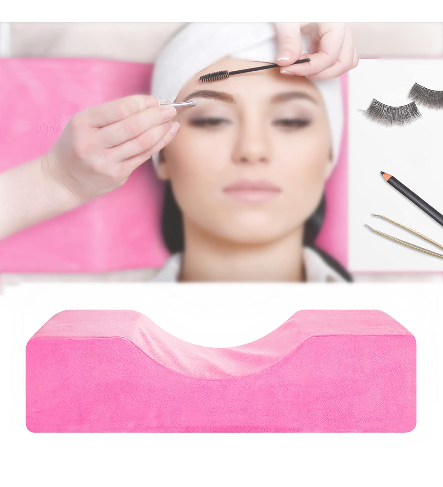 Sanon Extra Soft U-Shape Memory Foam Neck Pillow for Eyelash Extensions - Beauty Makeup Curve Pillow (Pink) - Ideal for Home Salon & Props - Buy Online on GoSupps.com