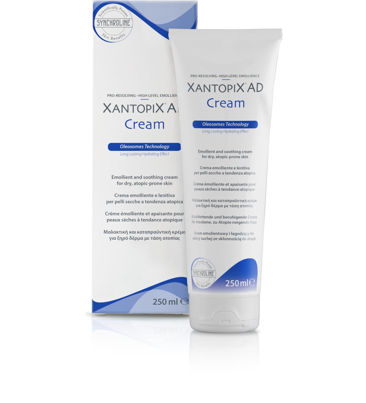 Synchroline Synchroline - Xantopix AD Cream 250 ml soothing emollient cream for atopic skin of infants children and adults moisturizing and dermatologically tested made in Italy