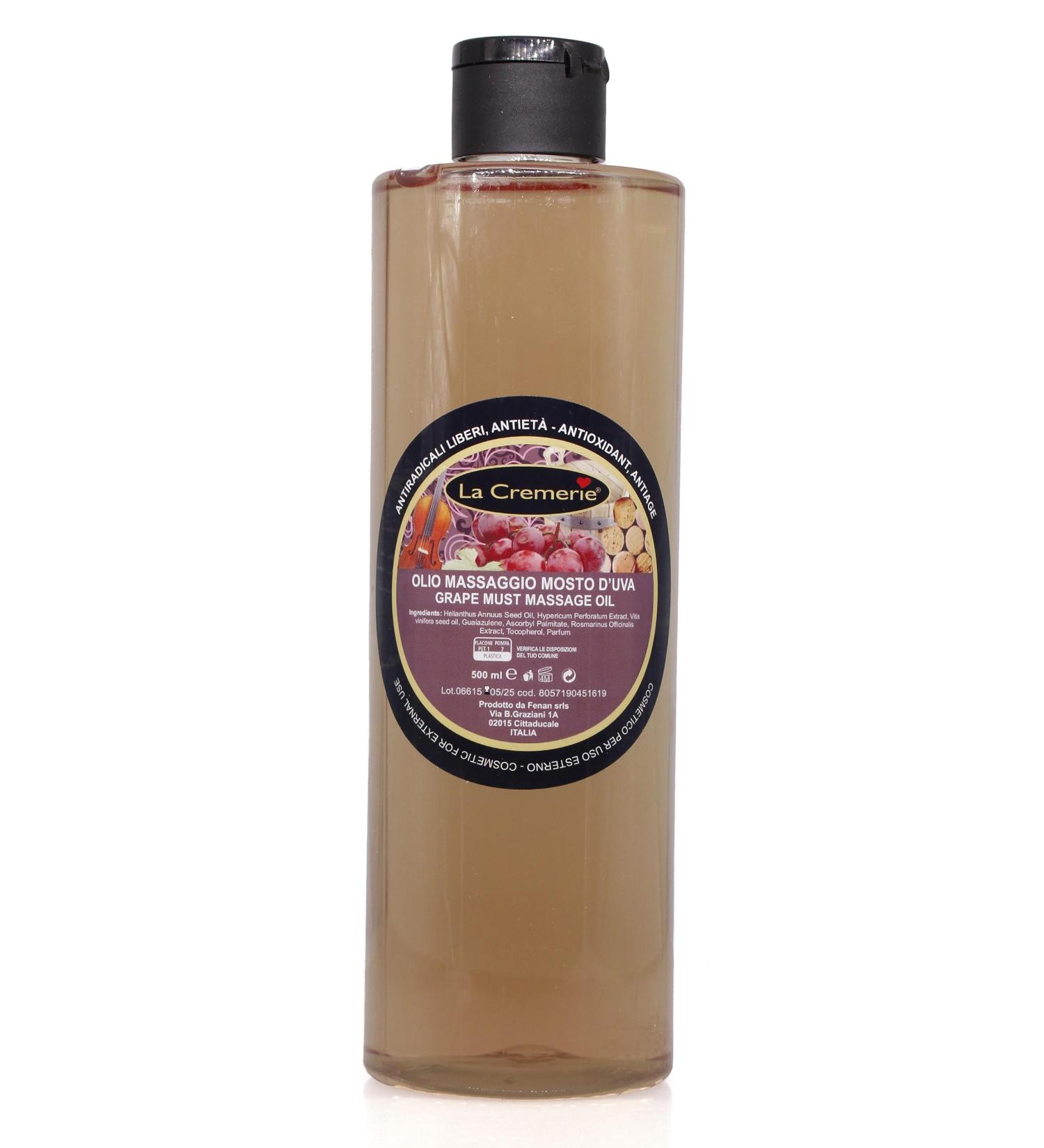 La Cremerie Grape Must Massage Oil - Free Radical Antioxidant Anti-Aging - La Cremerie - 200 ml