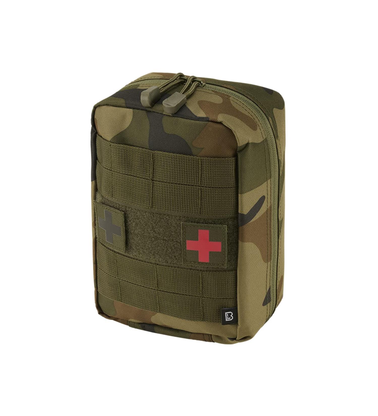 Brandit Molle Bag First Aid - Large Woodland | International Shipping Available - Buy Online on GoSupps.com