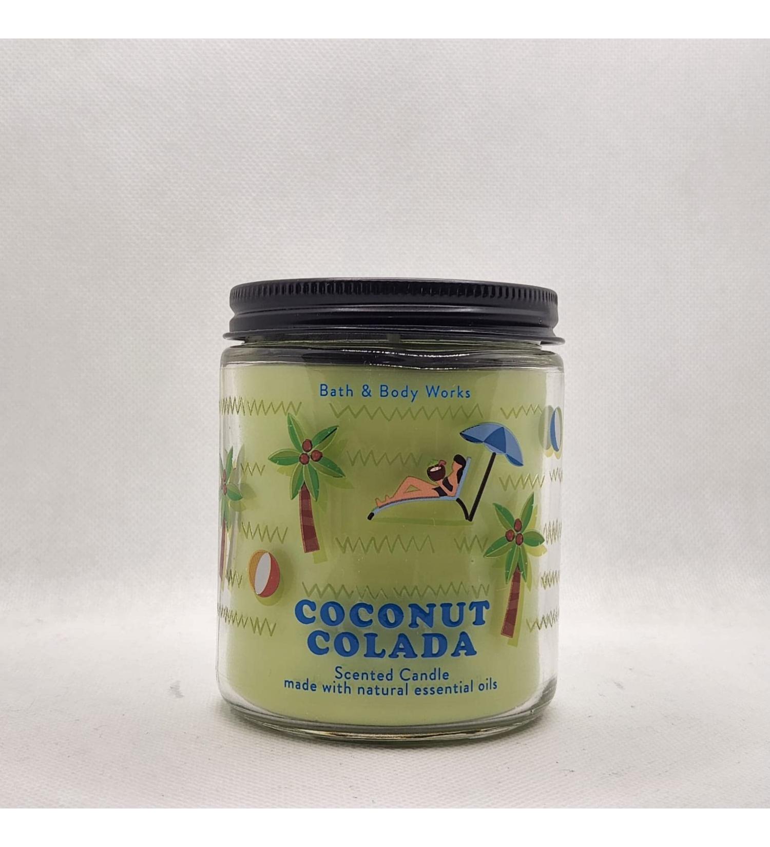 Bath & Body Works White Barn 1-Wick Candle w/Essential Oils - 7 oz - 2022 Summer Scents! (Coconut Colada)