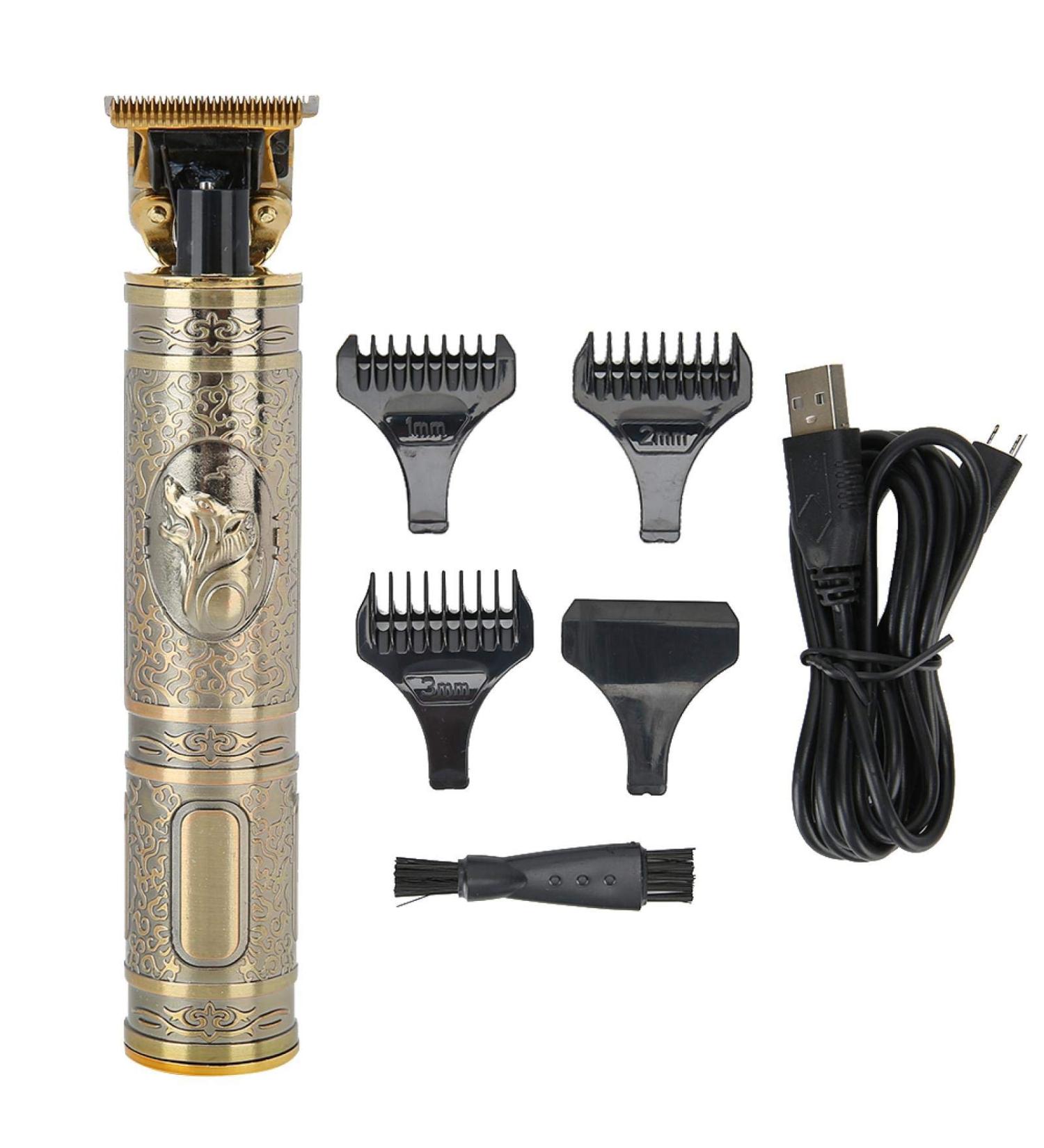 Shop Fashionable Vintage Hair Clippers - USB Electric Trimmer for Home & Salon (T5) - International Shipping - Buy Online on GoSupps.com