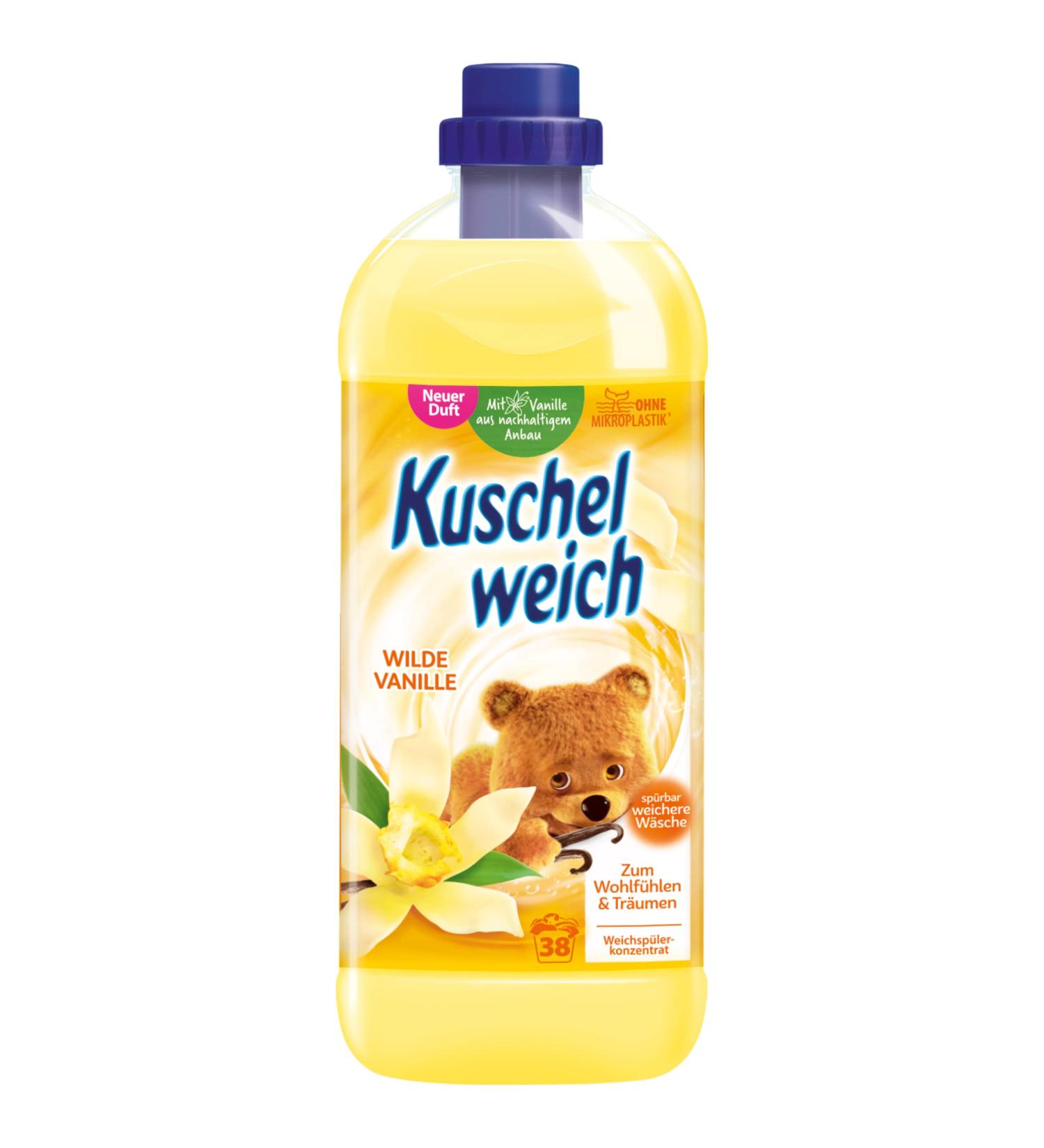 Cuddly Soft Fabric Softener Wild Vanilla - Dermatologically Tested Microplastics Free 1L for 38 Washes - Buy Online on GoSupps.com