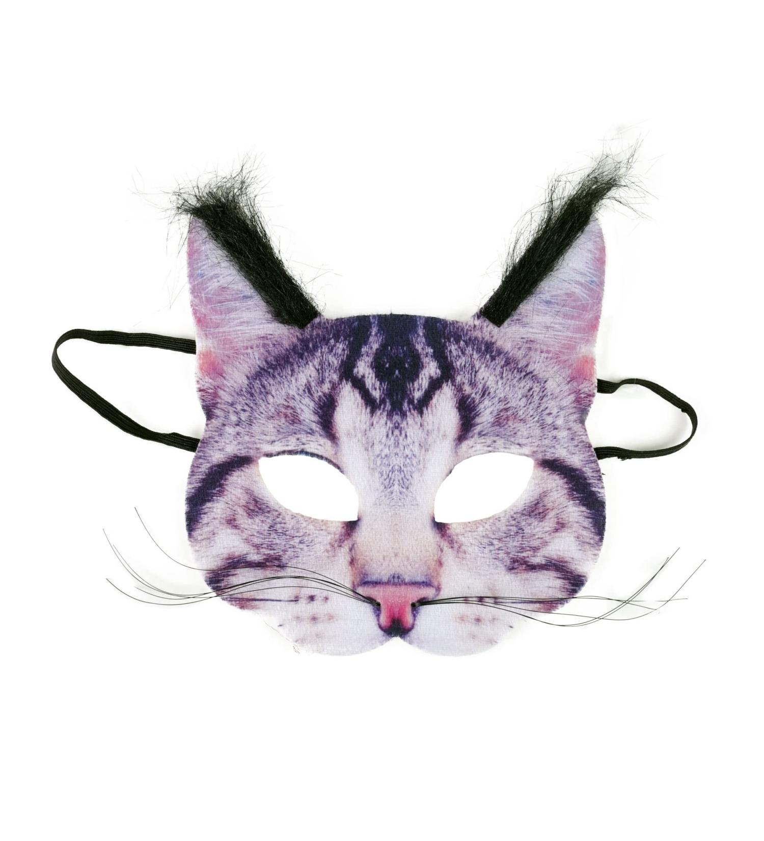 Rappa 160095 Lifelike Cat Mask - Realistic Animal Carnival Costume Accessory for Kids & Adults - Buy Online on GoSupps.com